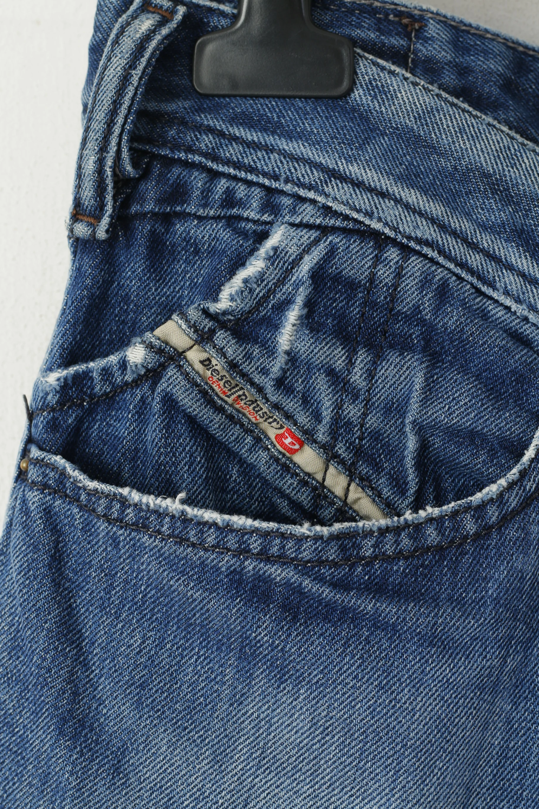 Diesel Industry Kander Men 32 Trousers Blue Denim Cotton Made in Italy Pants - Image 3