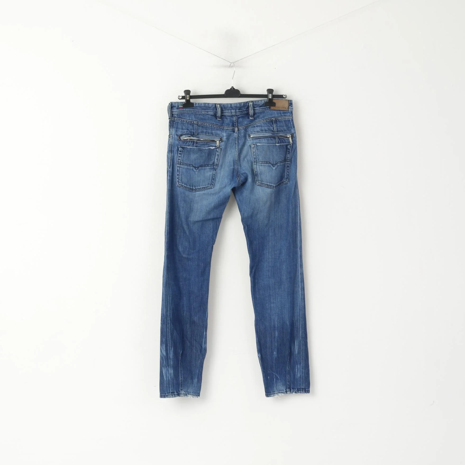 Diesel Industry Kander Men 32 Trousers Blue Denim Cotton Made in Italy Pants - Image 6