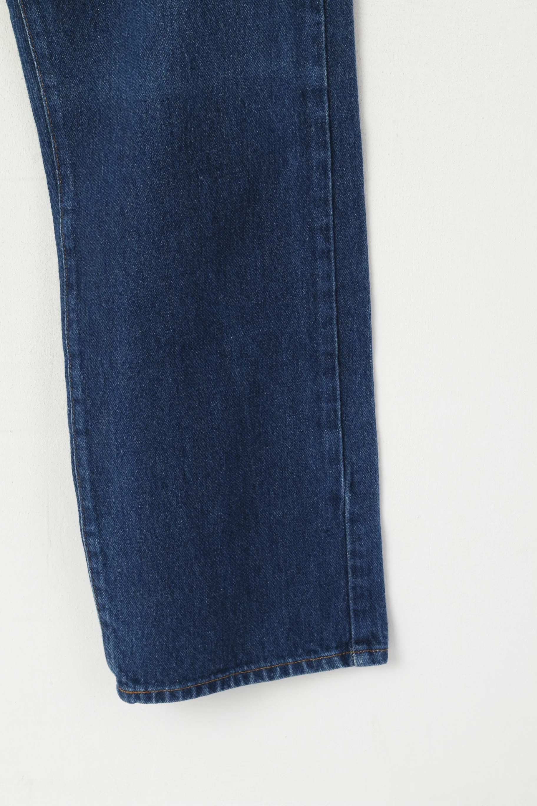 Replay Men 32 Jeans Trousers Navy Denim Cotton Vintage Straight Leg Pants - Image 2