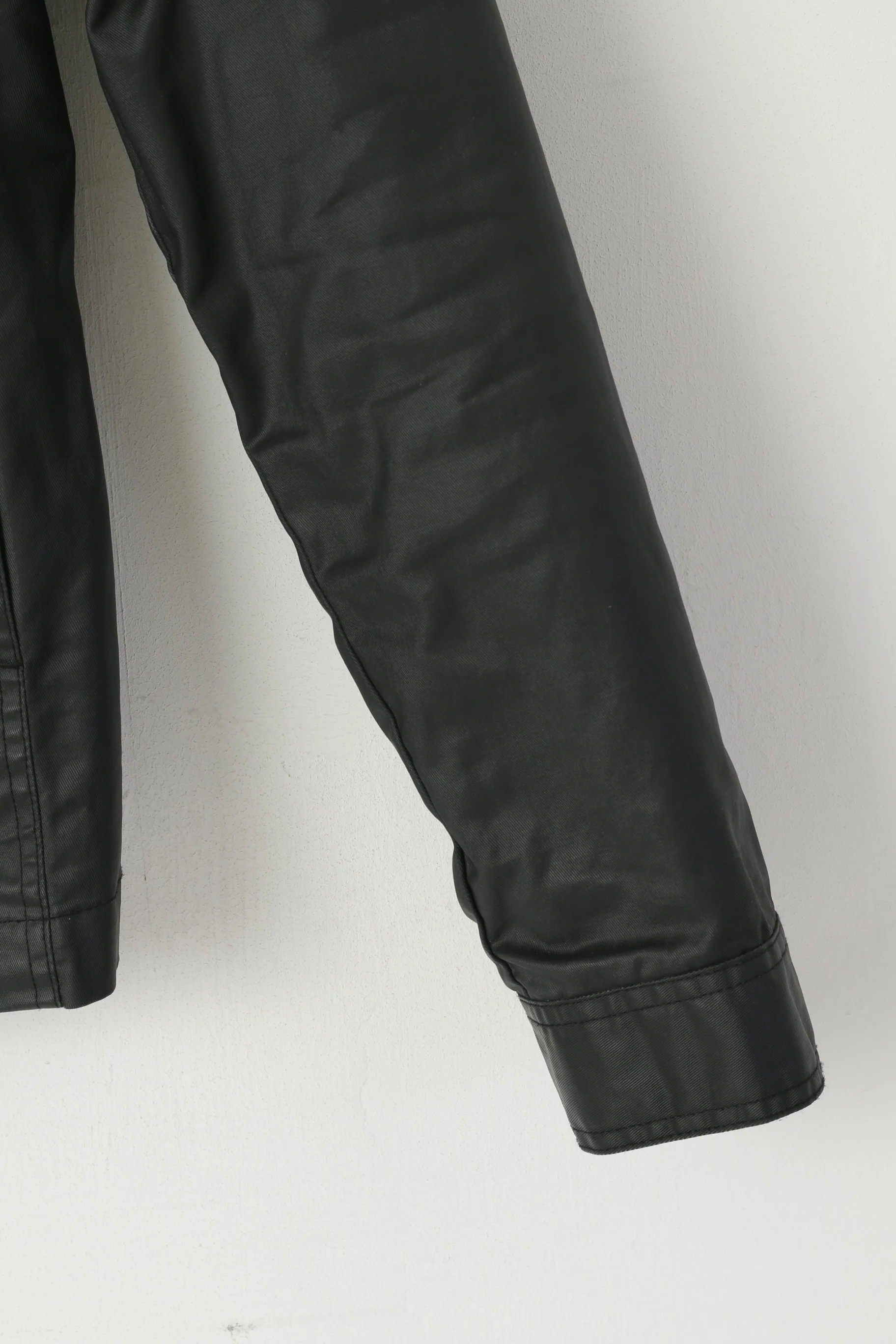 Volkswagen Women M Jacket Black Cotton Wax VW Golf Zip Up Remoable Lining Top - Image 3