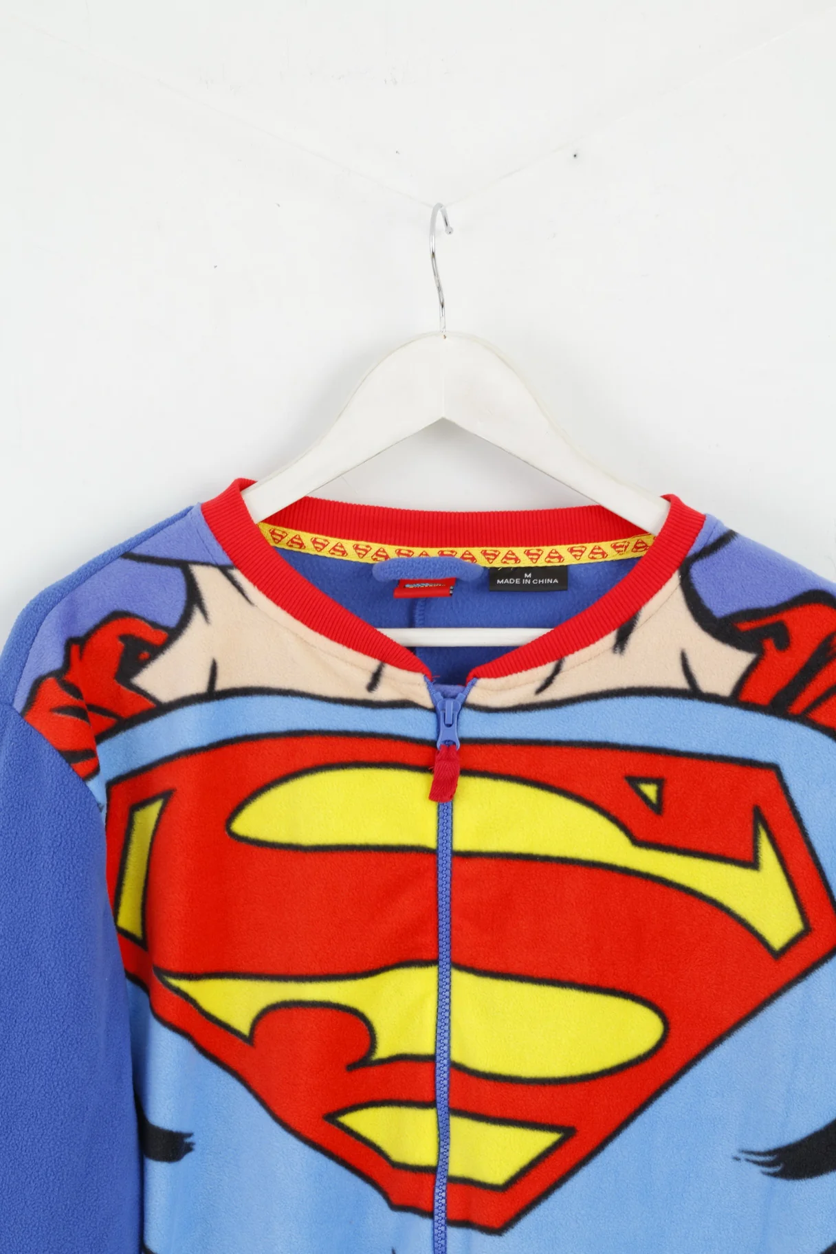 Cedar Wood State Mens M Pajamas Superman Blue Comics Sleepwear - Image 2