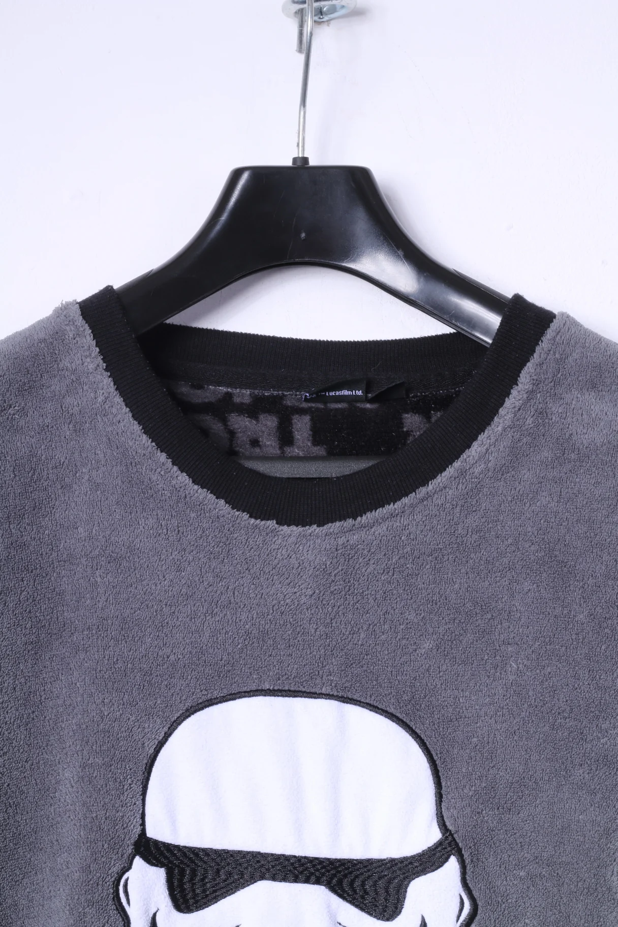 Cedar Wood State Mens S Night Top Grey Warm Fleece Star Wars Sleepwear - Image 2