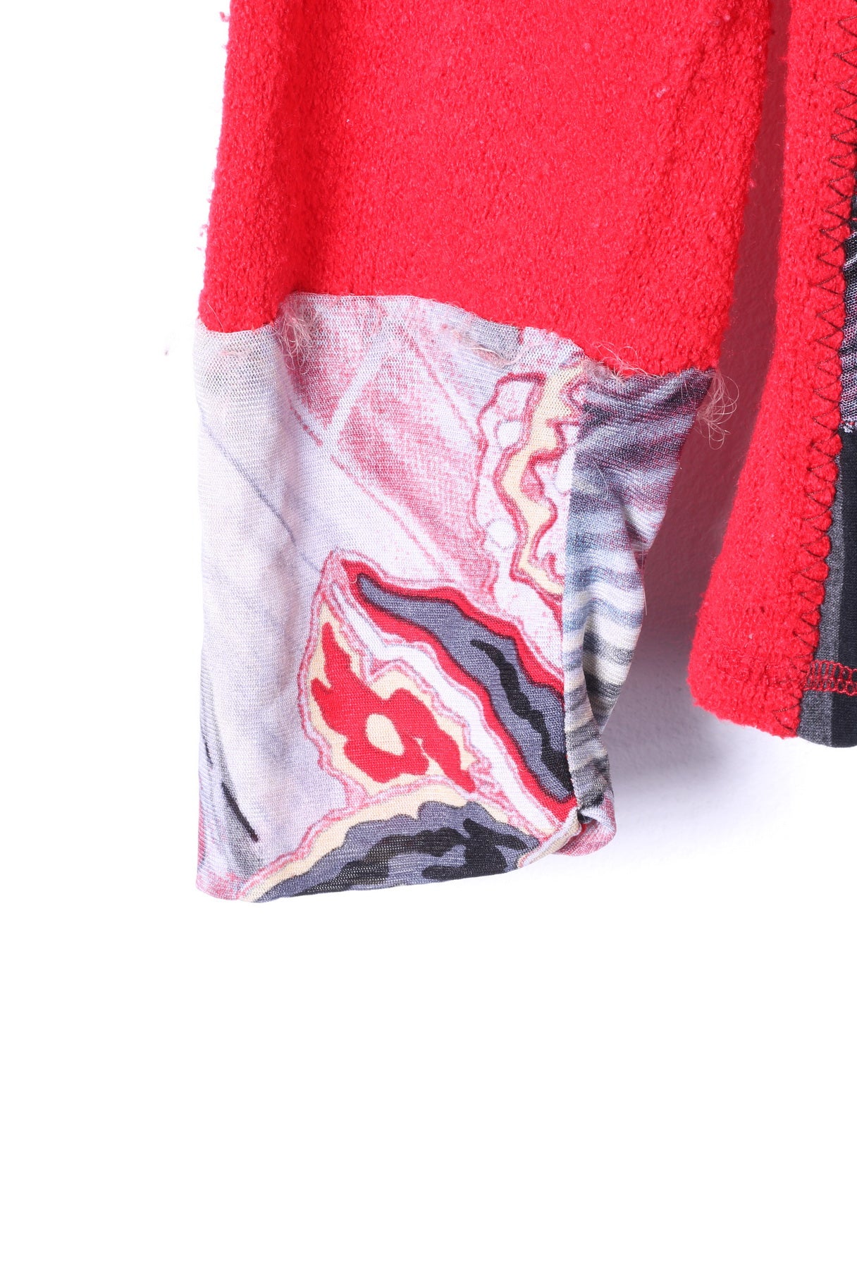 Maksim .Z Paris Womens M Jumper Red Acrylic Emroidered Abstract Sweater - Image 3