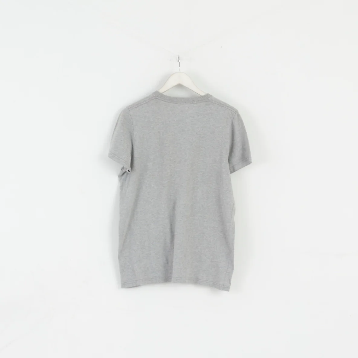 Hollister California Men L T-Shirt Grey Crew Neck Graphic Emroidered Top - Image 5