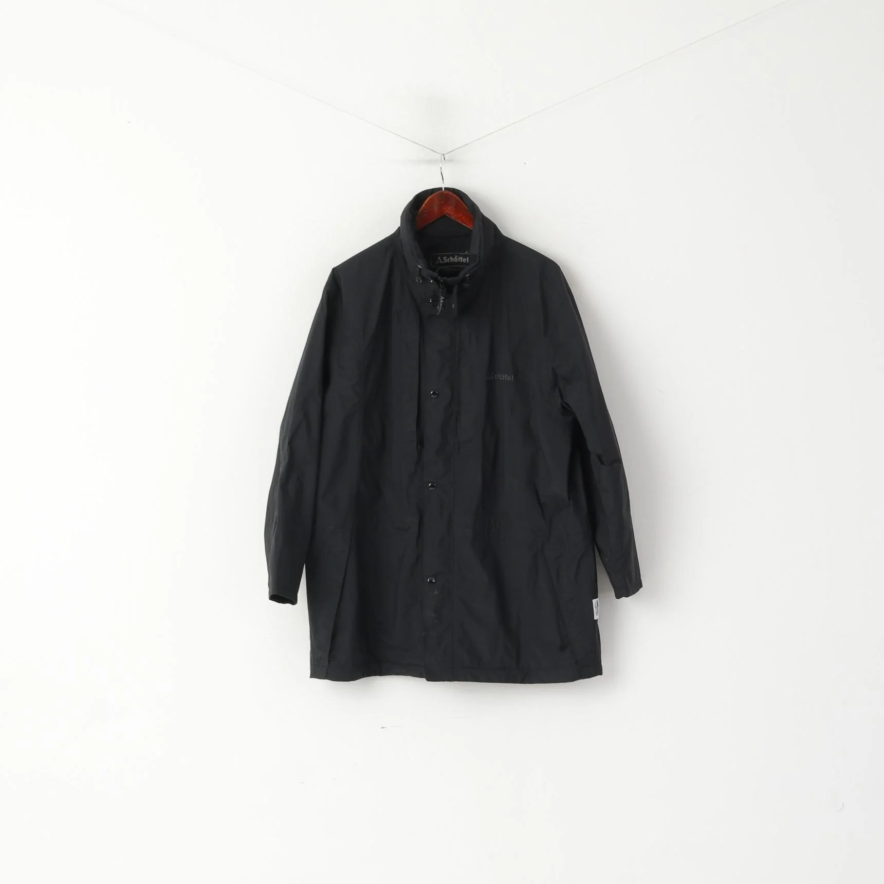 Schoffel Men 42 52 L Jacket BlackNylon Venturi Leightweight Outdoor Full Zip Top