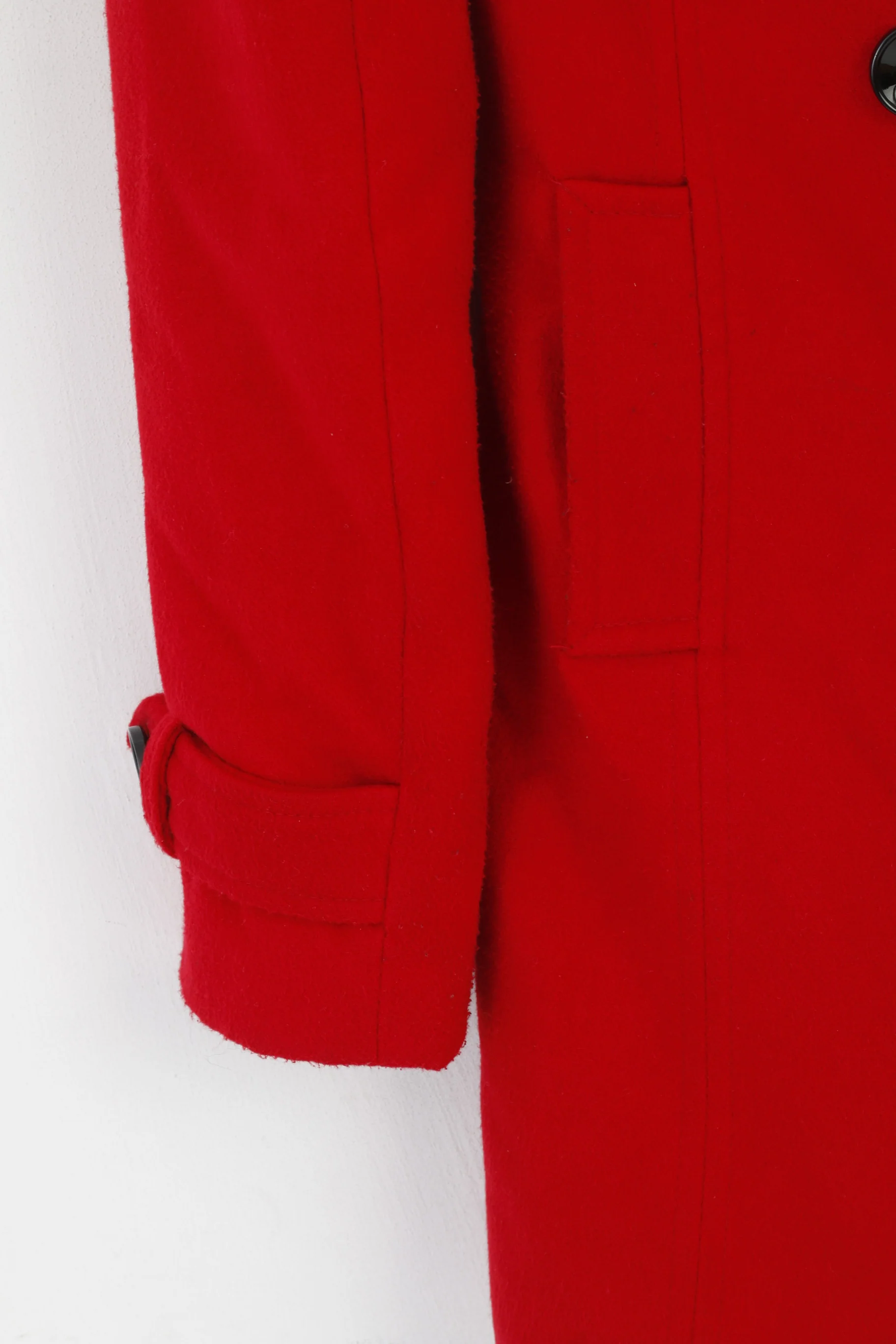 Ccc London Women 10 36 XS Jacket Red Vintage Classic Double Breasted Top - Image 3