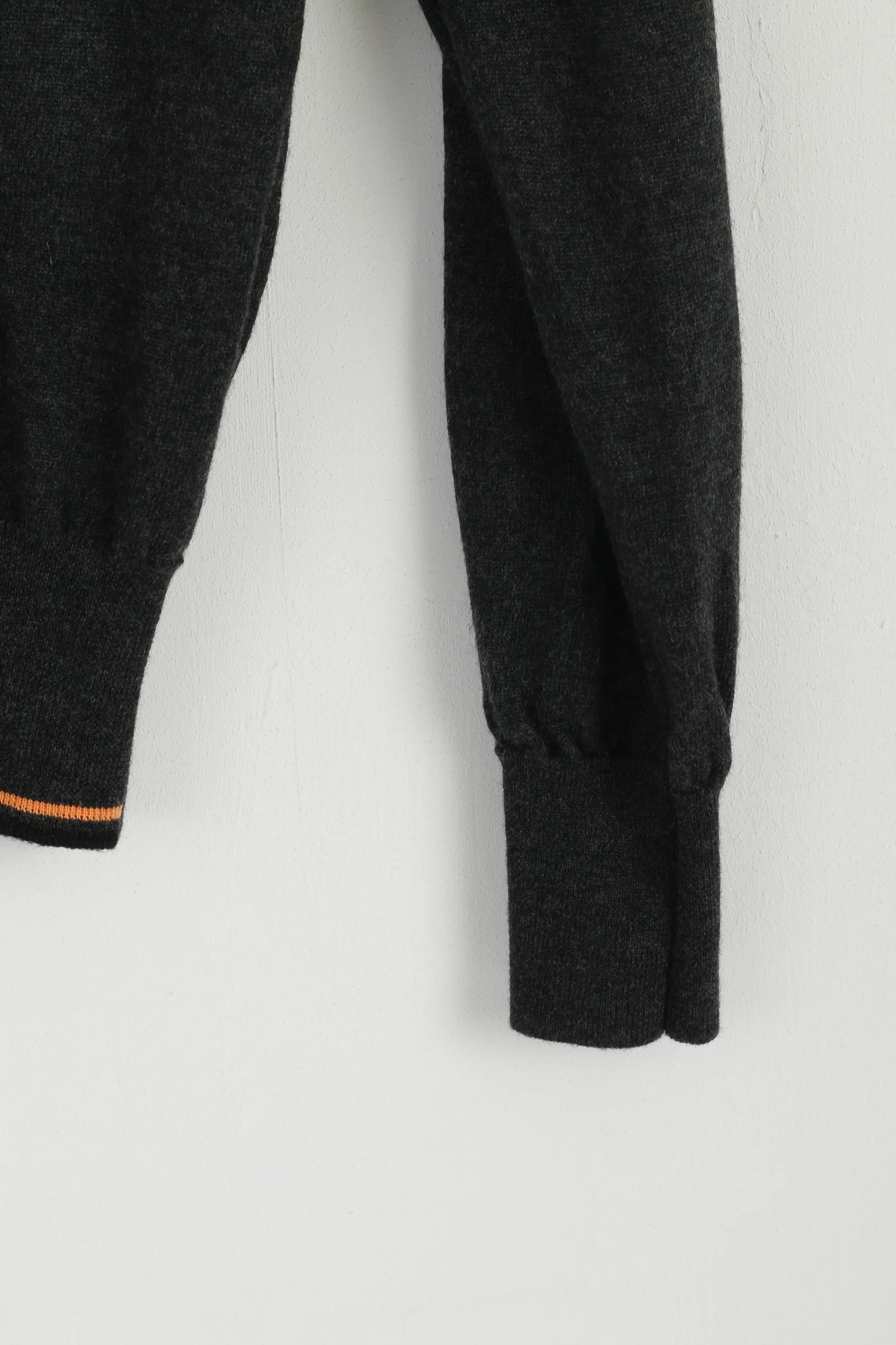 Fred Perry Boys 101cm 40" 12 Age Jumper Grey Merino Wool Classic Sweater - Image 3