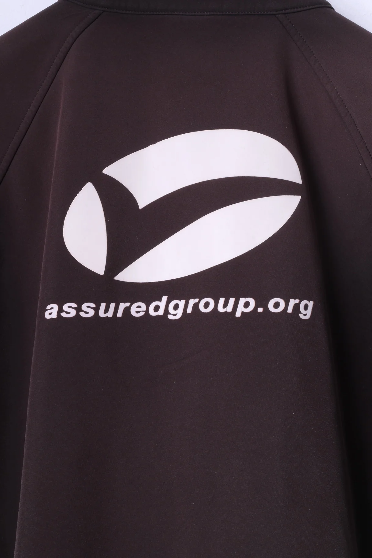 Assuredgroup Mens M Jacket Brown Softshell Full Zipper Outdoor Top - Image 6