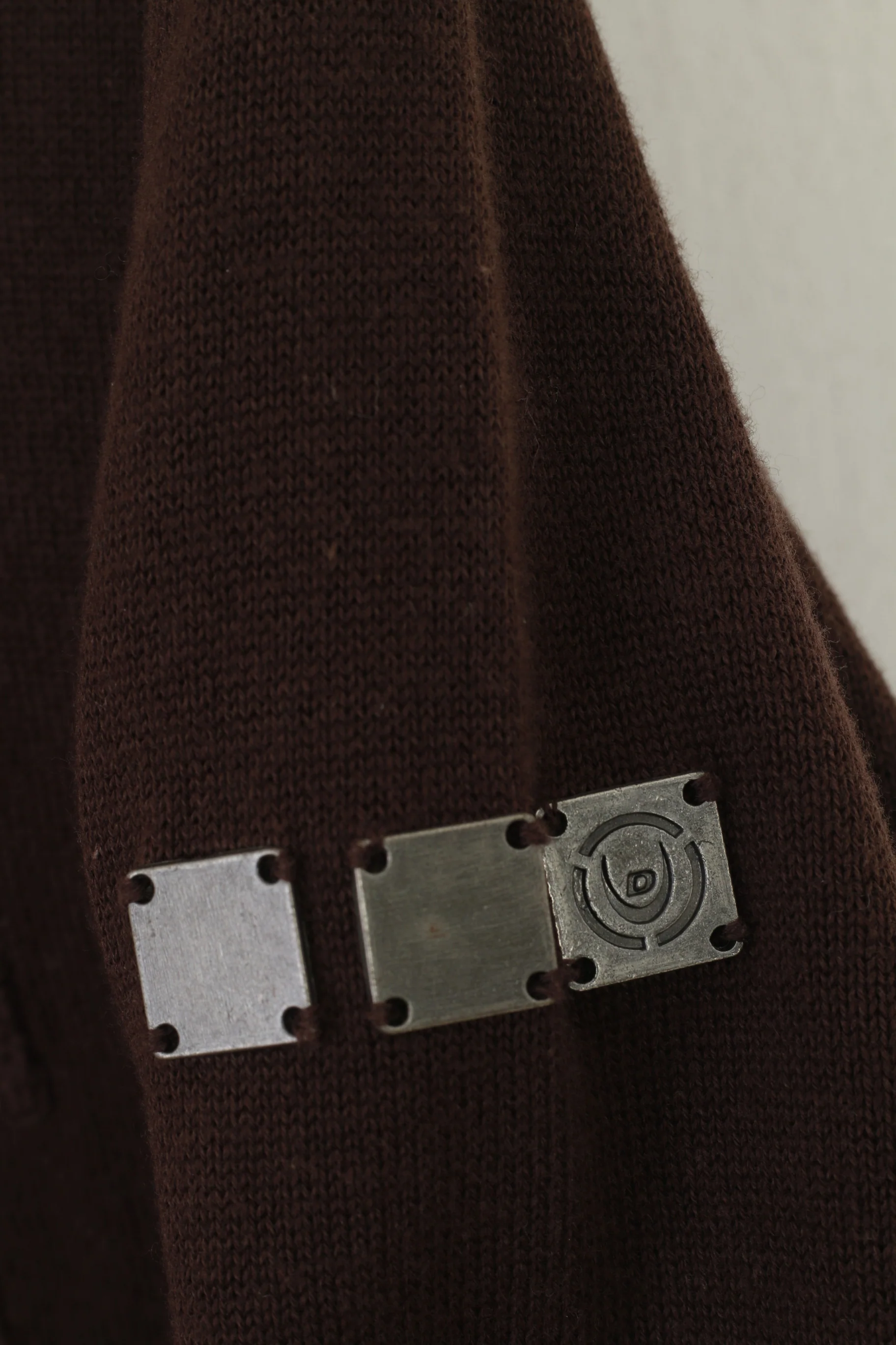 Duck and Cover Men M Jumper Brown Cotton Pocket Classic Plain Sweater - Image 4