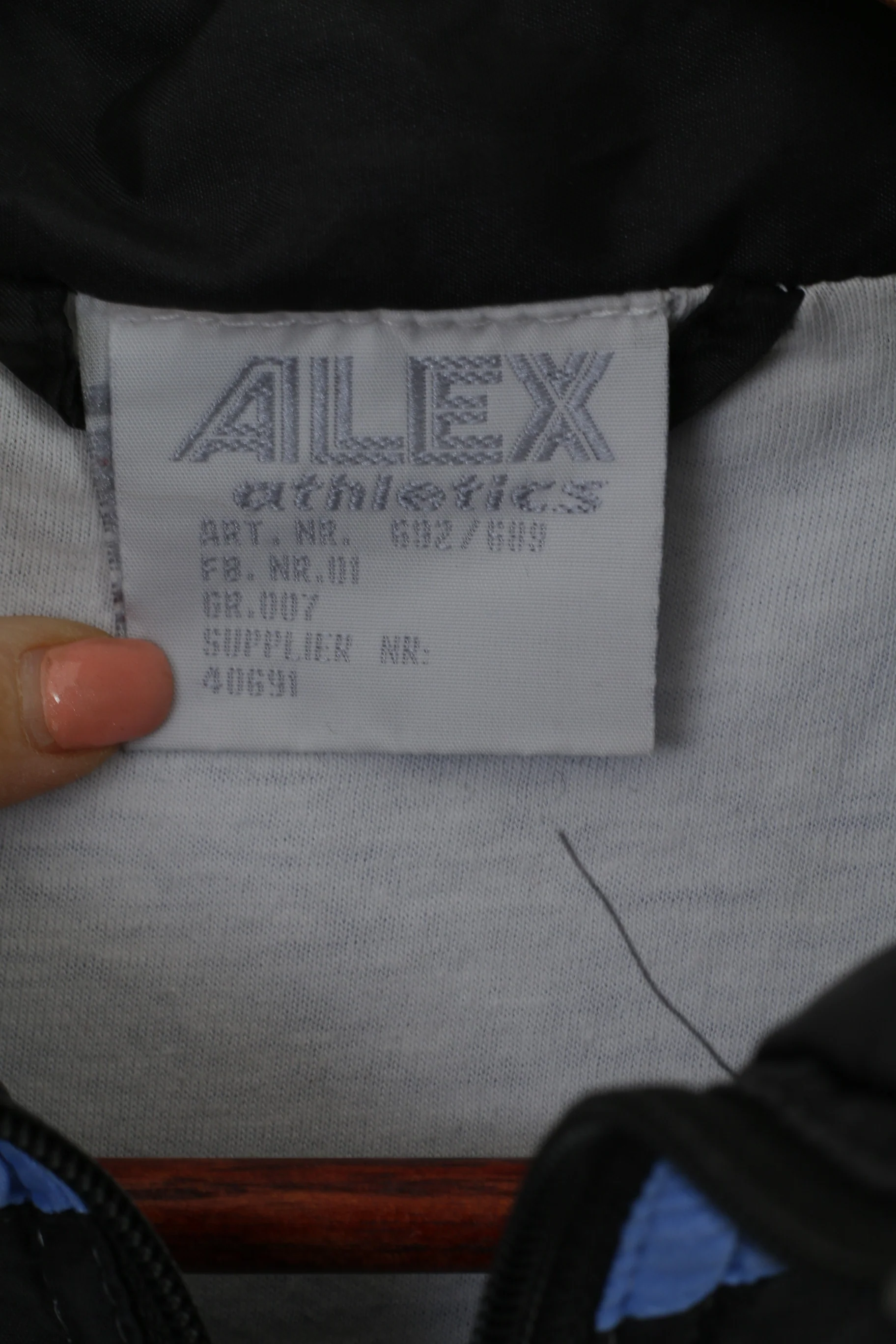 Alex Athletics Men 007 M Jacket Blue Shiny Nylon Full Zipper Activewear Bomber Top - Image 5