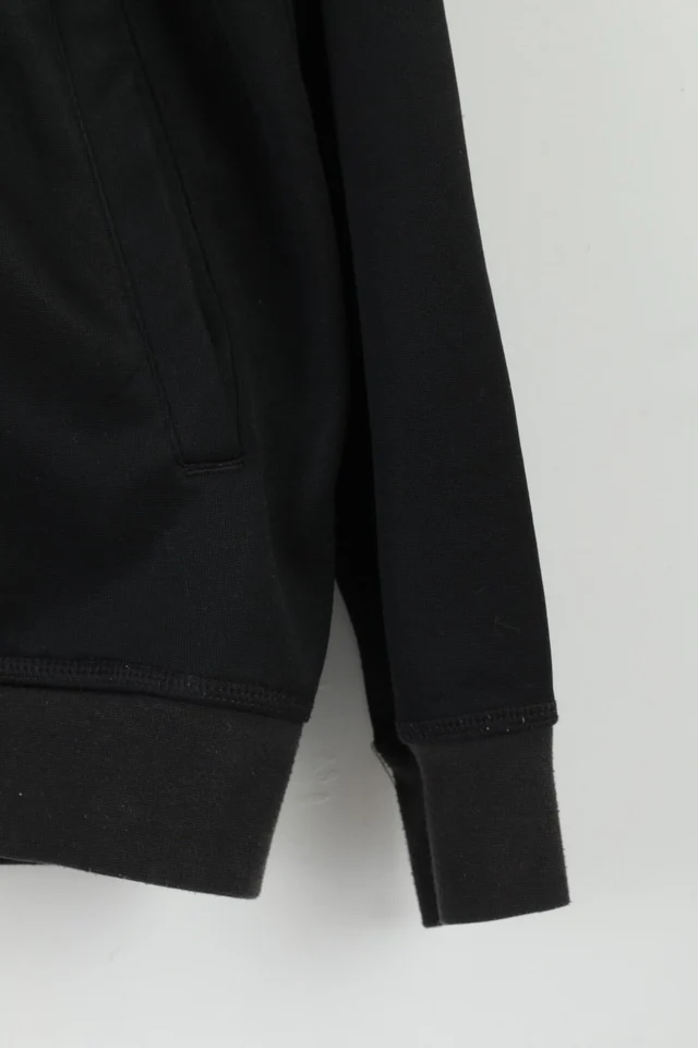 Reebok Classic Mens M Sweatshirt Black Vintage Shiny Activewear Top - Image 3
