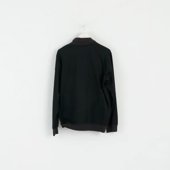 Reebok Classic Mens M Sweatshirt Black Vintage Shiny Activewear Top - Image 7