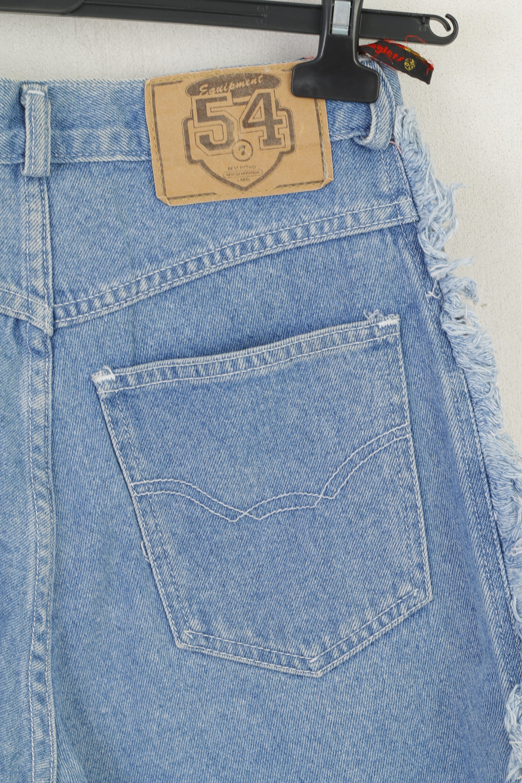 C&A Jinglers Women 27 36 S Shorts Blue Cotton Capri Denim Vintage Pants - Image 5