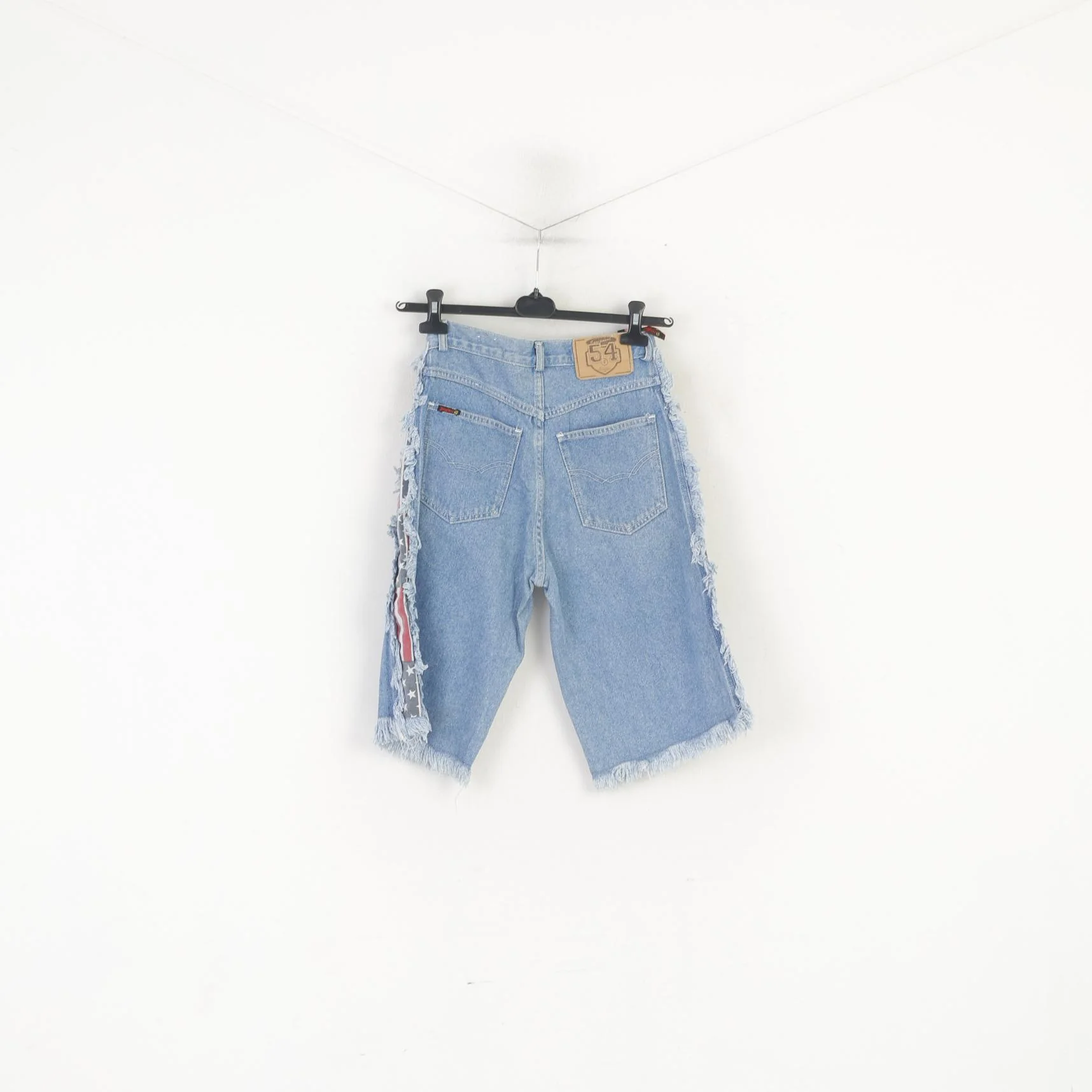 C&A Jinglers Women 27 36 S Shorts Blue Cotton Capri Denim Vintage Pants - Image 6