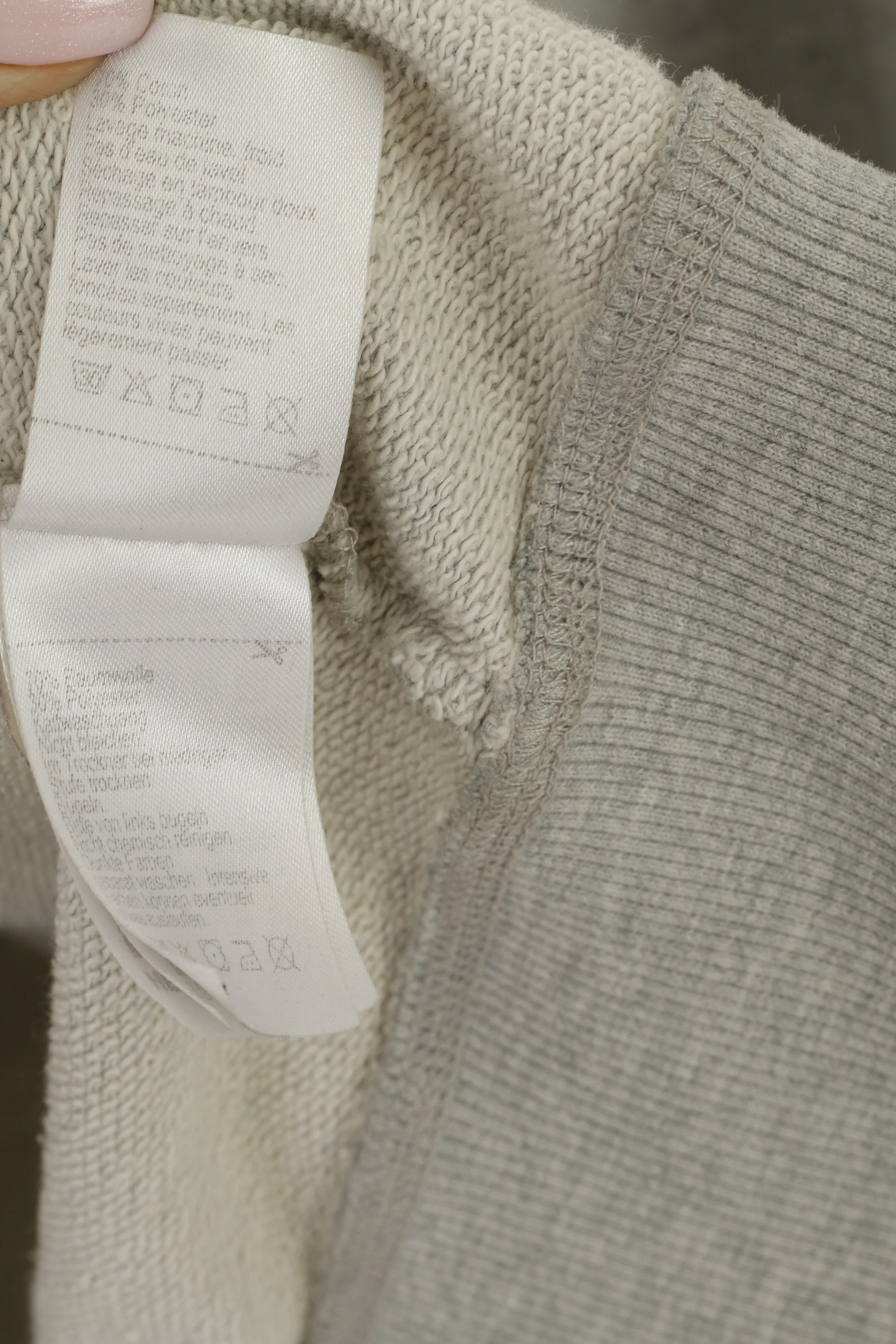 Helly Hansen Men L Sweatshirt Gray Cotton Vintage Full Zip Hooded Sportswear Top - Image 5