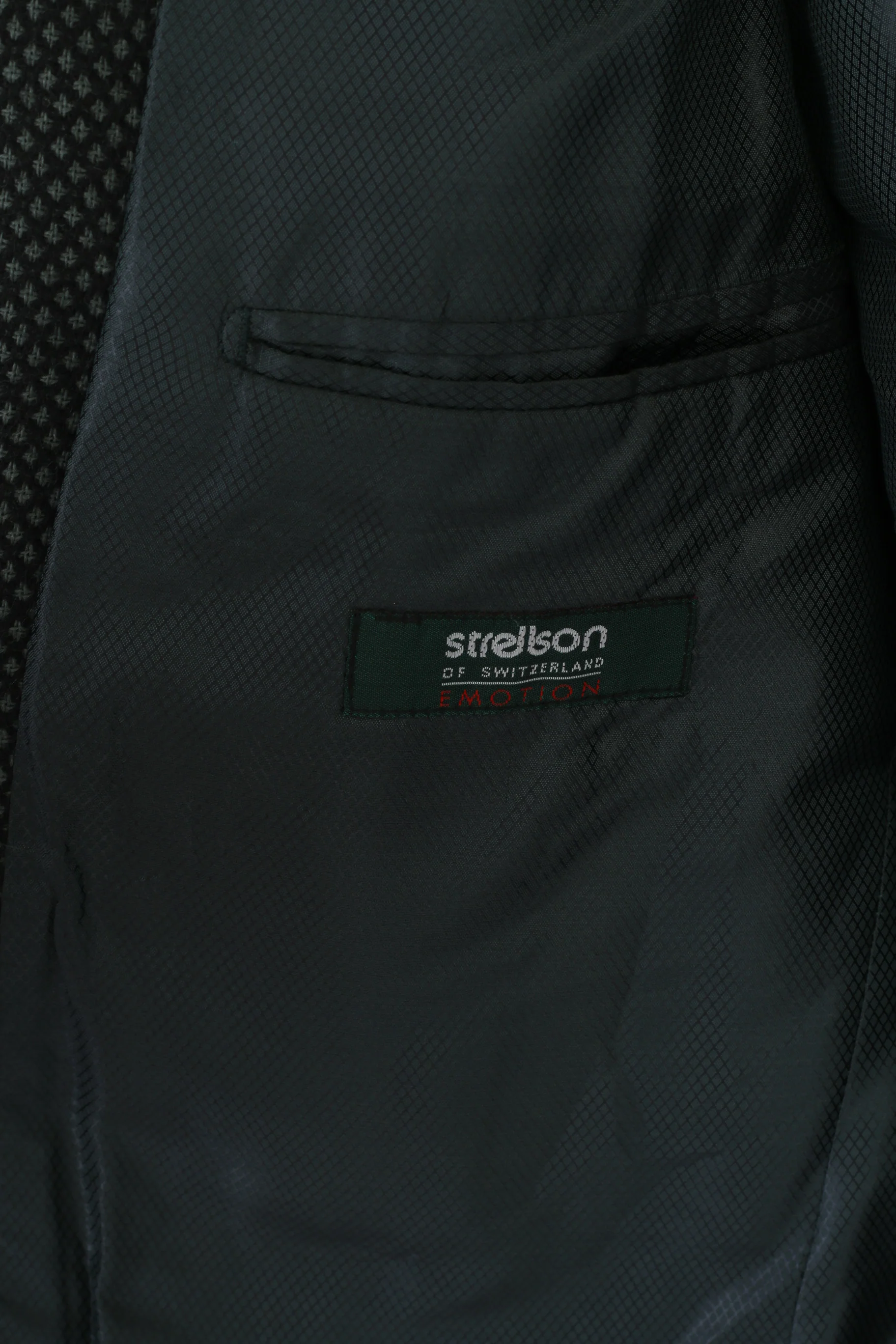 Strellson Emotion Men 40 50 Blazer Green Wool Vintage Single Breasted Jacket - Image 4