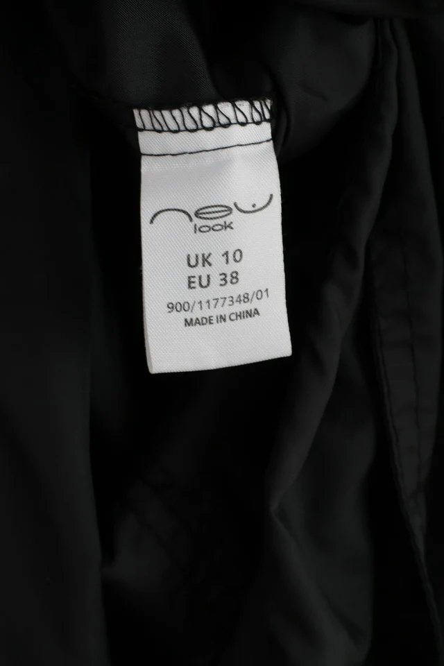 New Look Combinations Womens 38 10 S Coat Black Nylon Lightweight Top - Image 5
