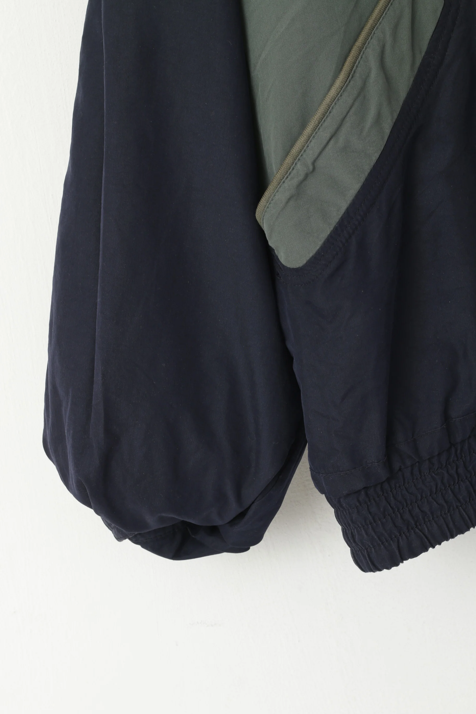 Daniel Hechter Men 54 L Bomber Jacket Navy Vintage Nylon Buttoned Soft Top - Image 3