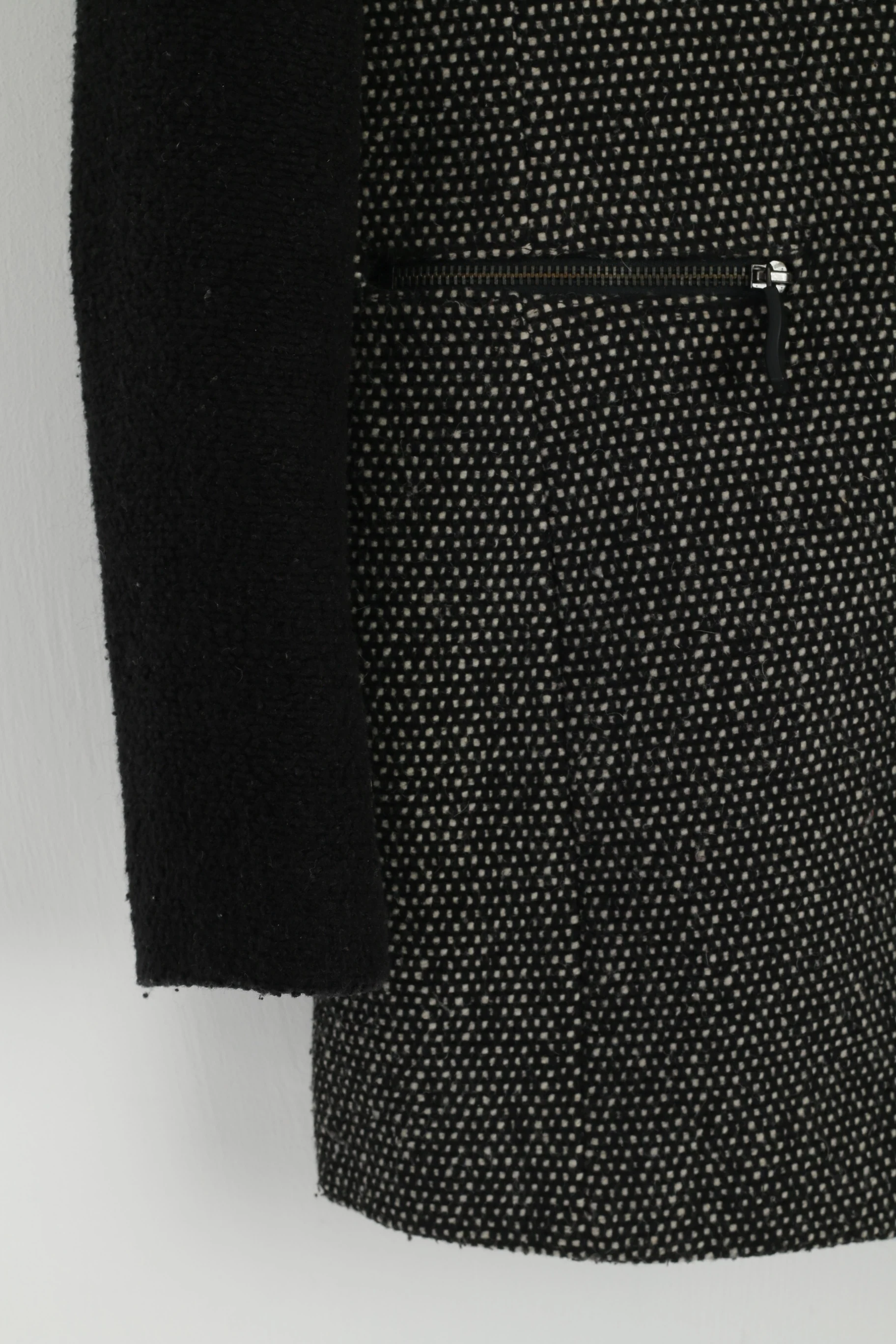 Gharani Strok  London Women S Jacket Black  Zip Up Lined Biker Style Top - Image 3