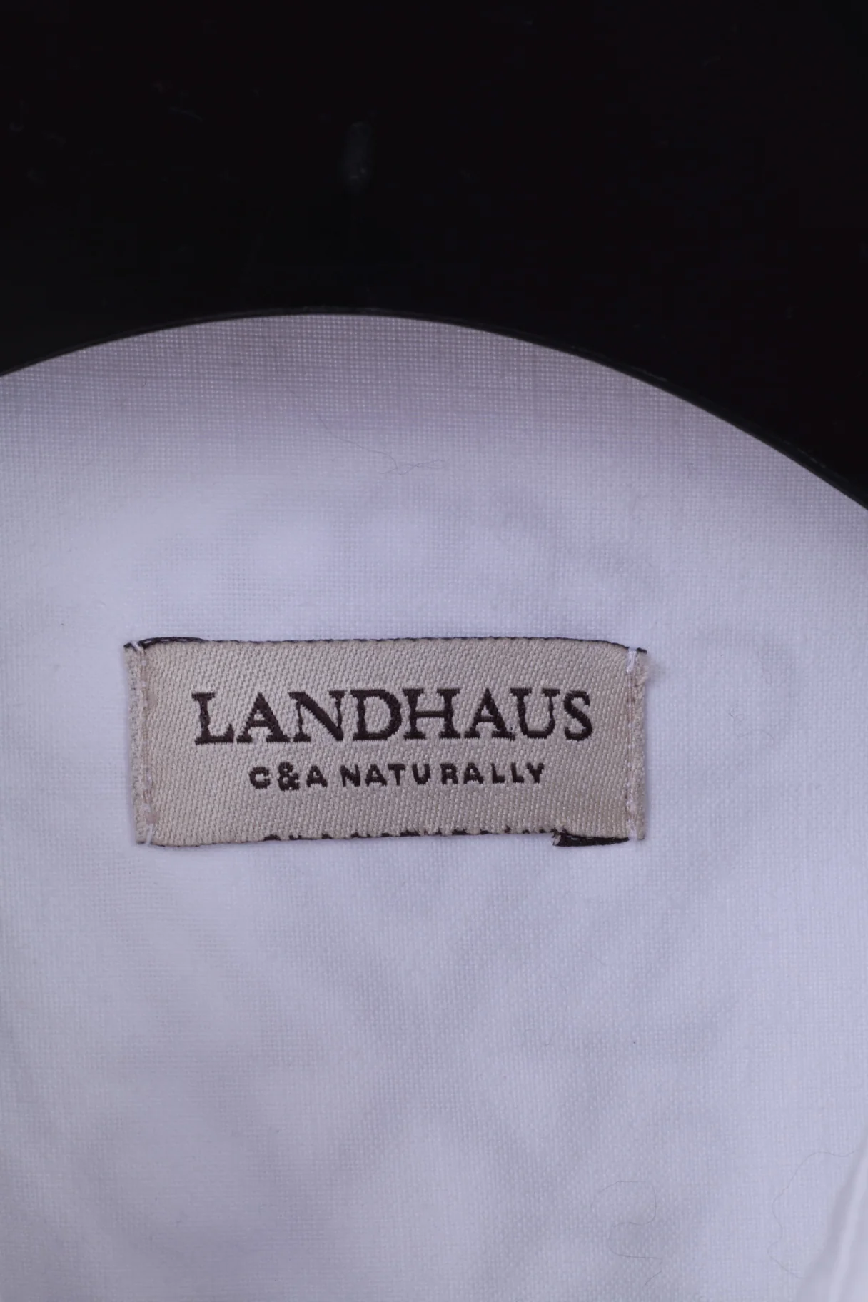 Landhaus by C&A Mens XL Casual Shirt White Cotton Naturally Detailed Tyrol Top - Image 7