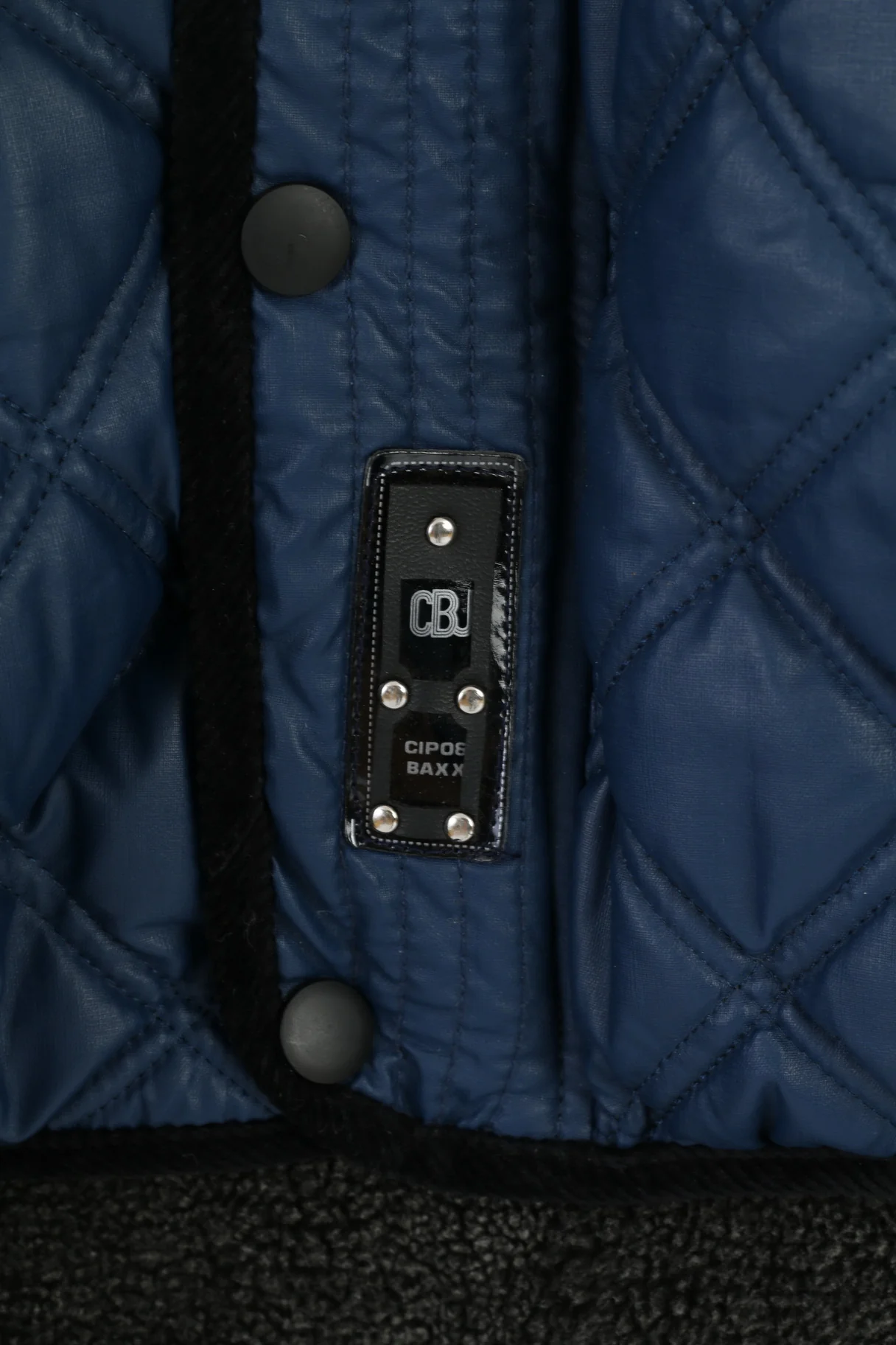 Cipo & Braxx Mens XXL Jacket Navy Quilted Hooded Comfort Padded Top - Image 4