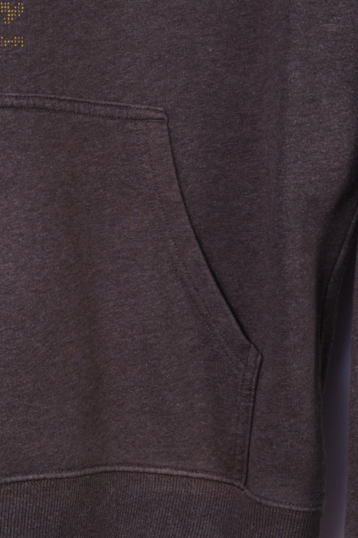 The North Face Mens XS Sweatshirt Brown Cotton Graphic Logo Kangaroo Pocket Hoodie - Image 4