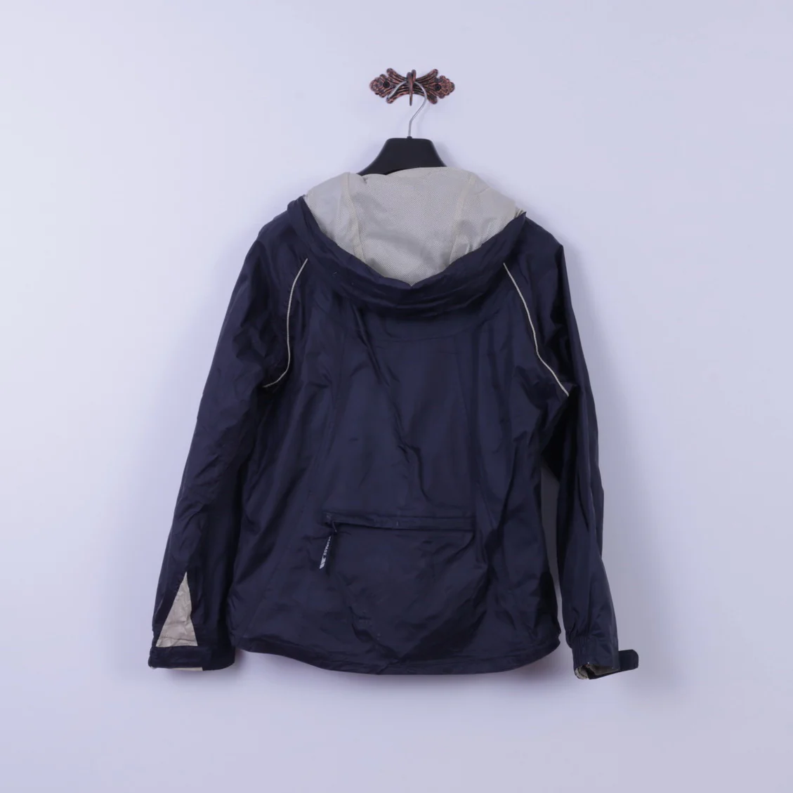 Trespass Womens L Jacket Navy Nylon Waterproof Adventure Outdoor Hooded Top - Image 6