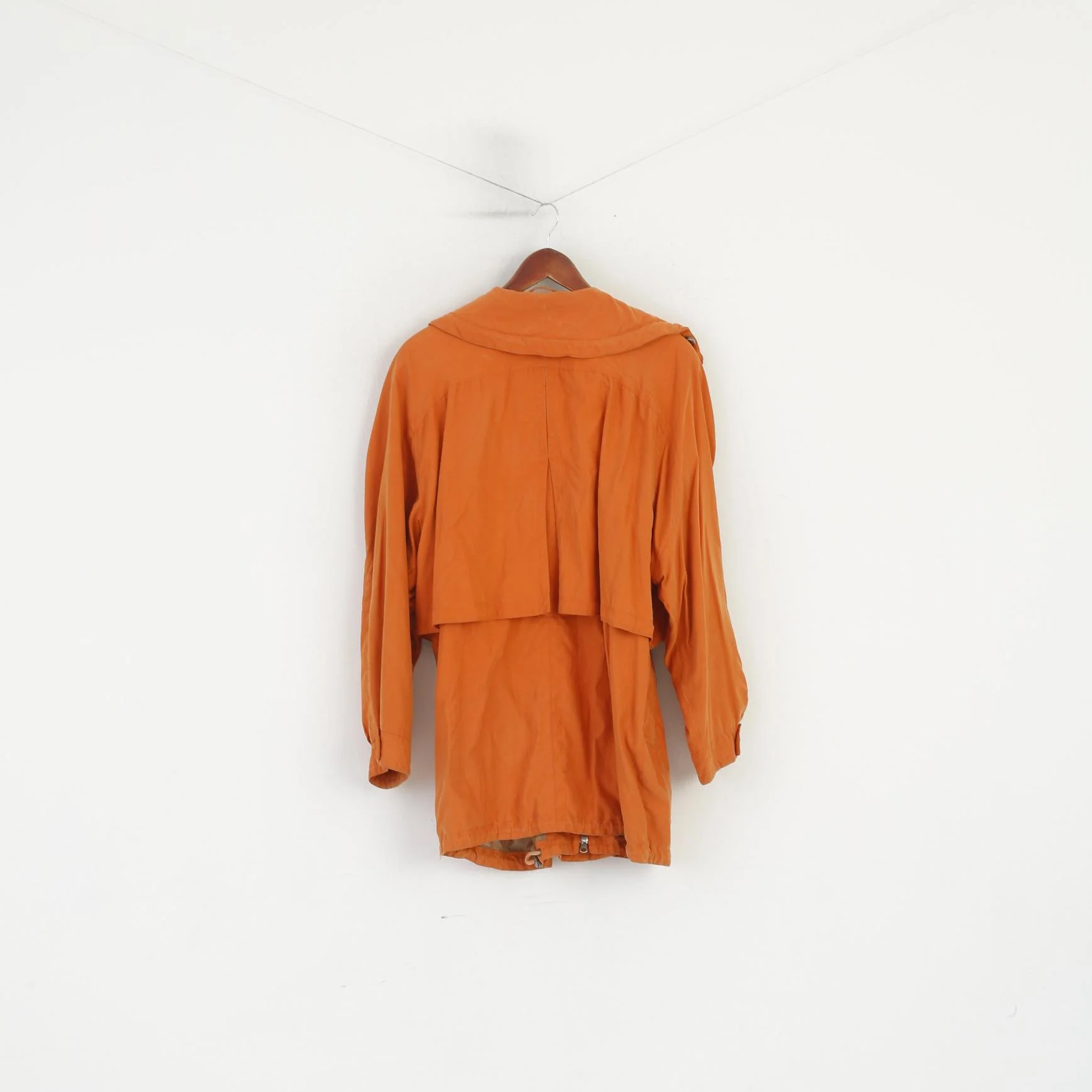 Head Women 40 12 Jacket Vintage Orange Full Zipper Shoulder Pads Sportswear - Image 7