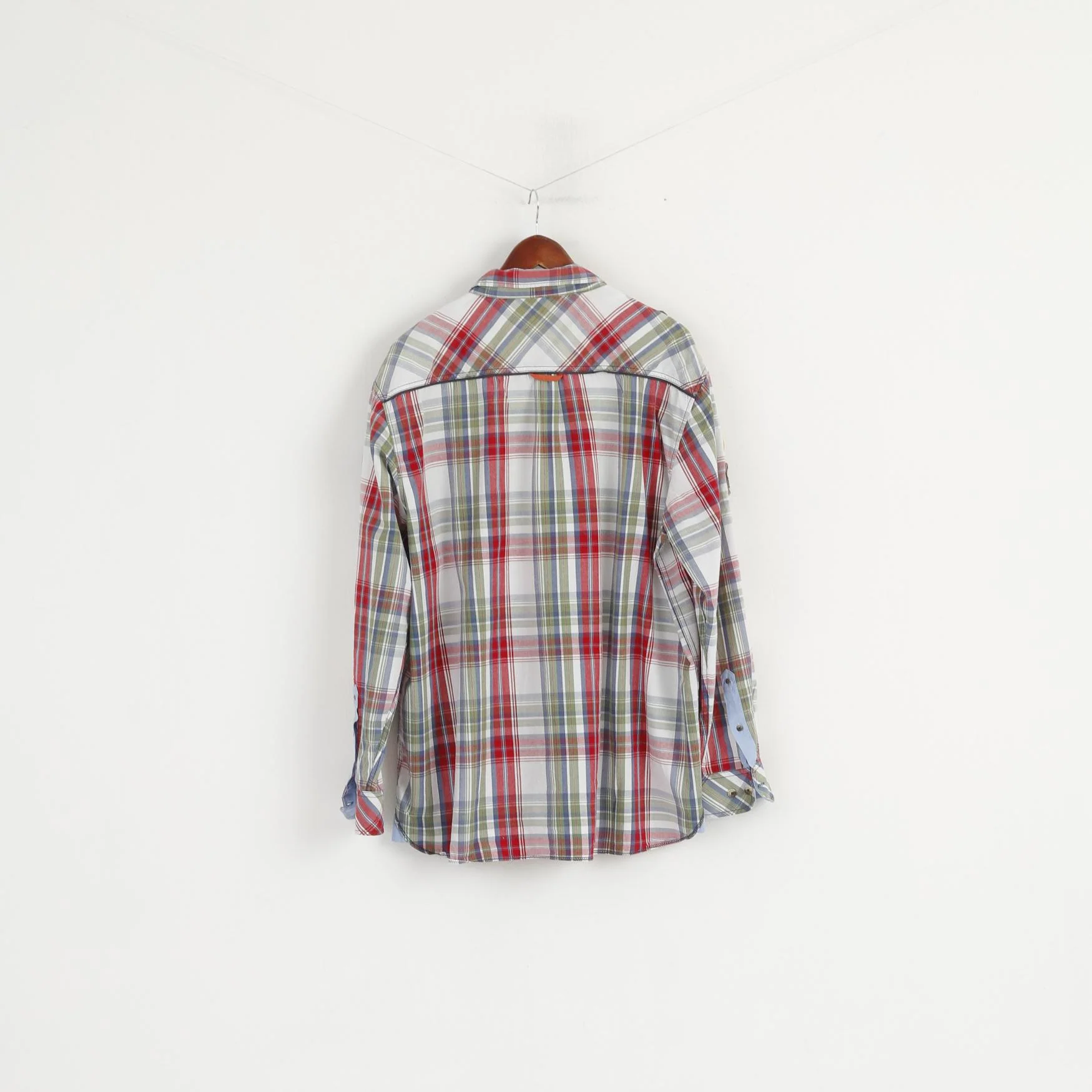 Nangaparbat Men 3XL Casual Shirt Multi Check Himalaya Adventure Long Sleeve Top - Image 7