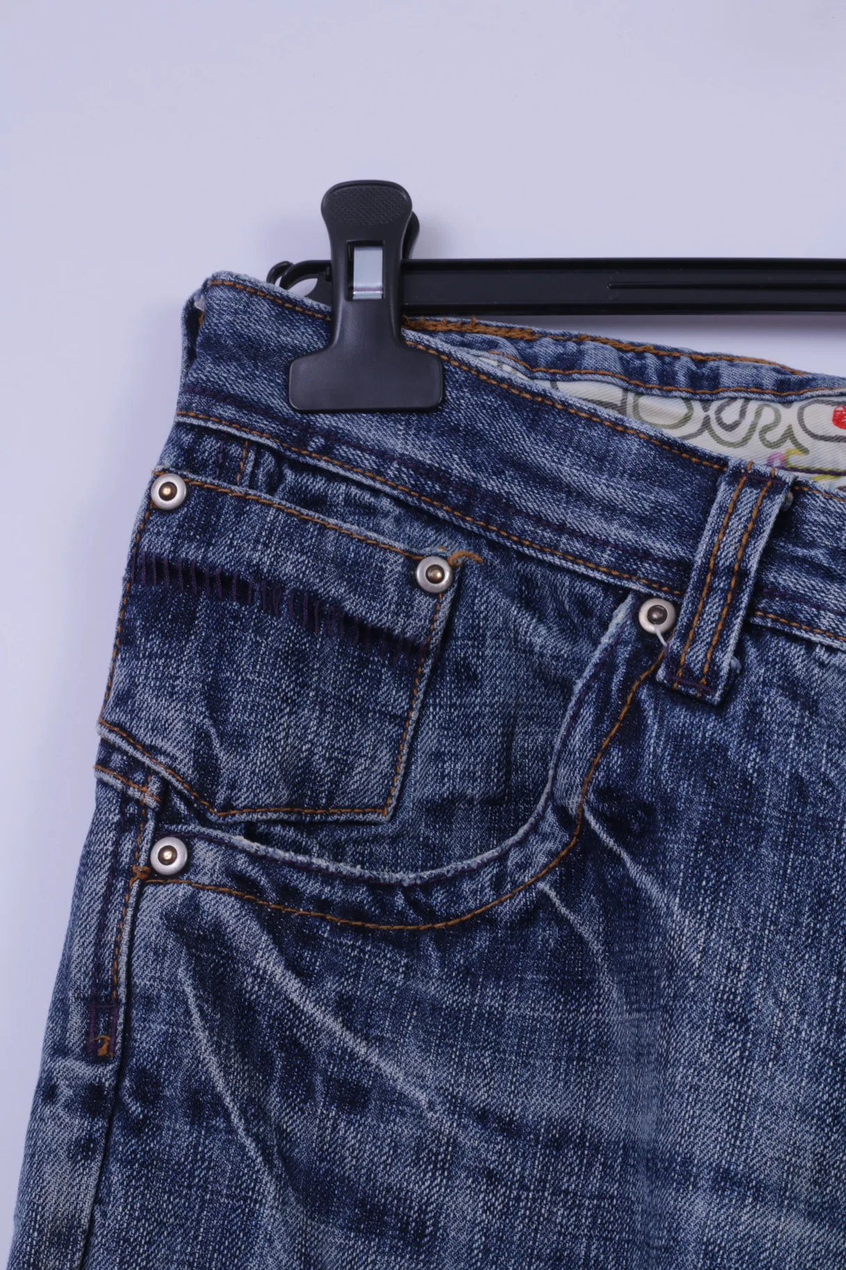 Timezone Mens W34 L34 Jeans Trousers Blue Cotton Style Willis Straight Leg Pants - Image 2