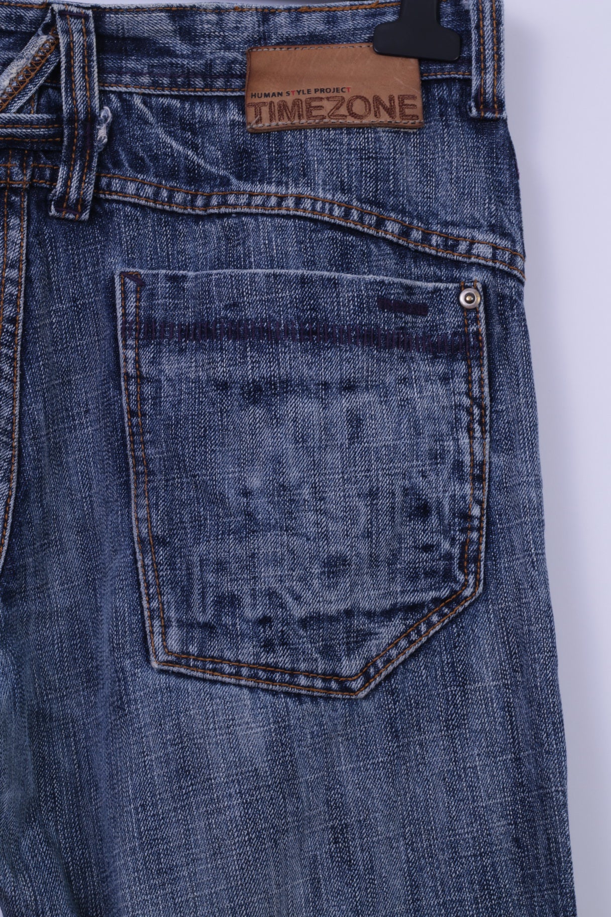 Timezone Mens W34 L34 Jeans Trousers Blue Cotton Style Willis Straight Leg Pants - Image 7
