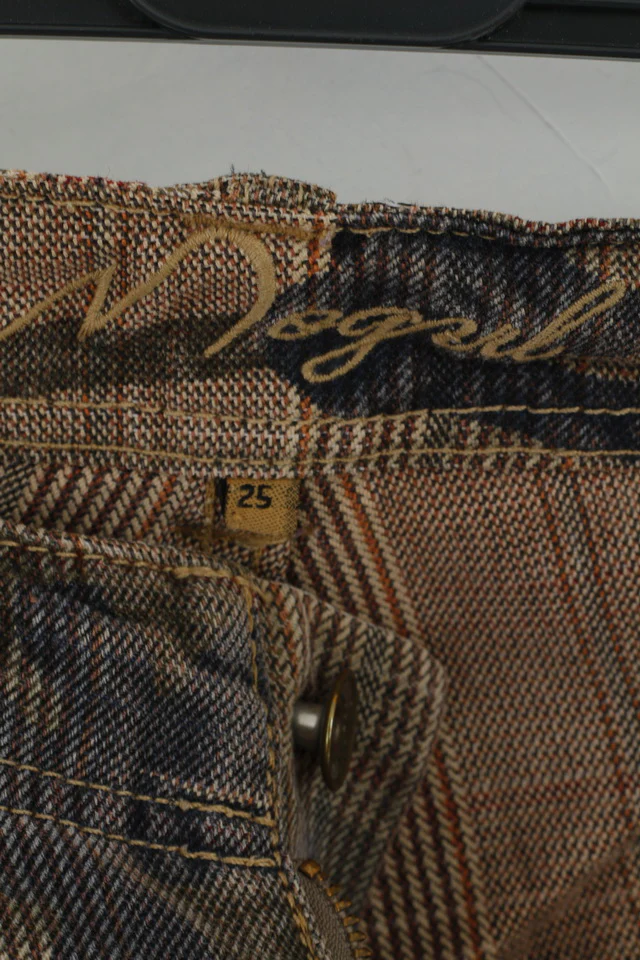 Mogul Womens 25 Trousers Brown Moro Camuflage Bootcut Leg Pants - Image 5