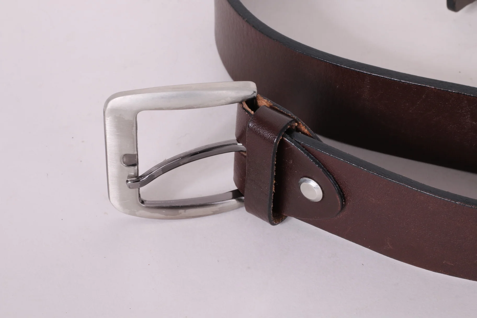 Galleo pret a porter Mens 105 Belt Brown Leather Classic - Image 2
