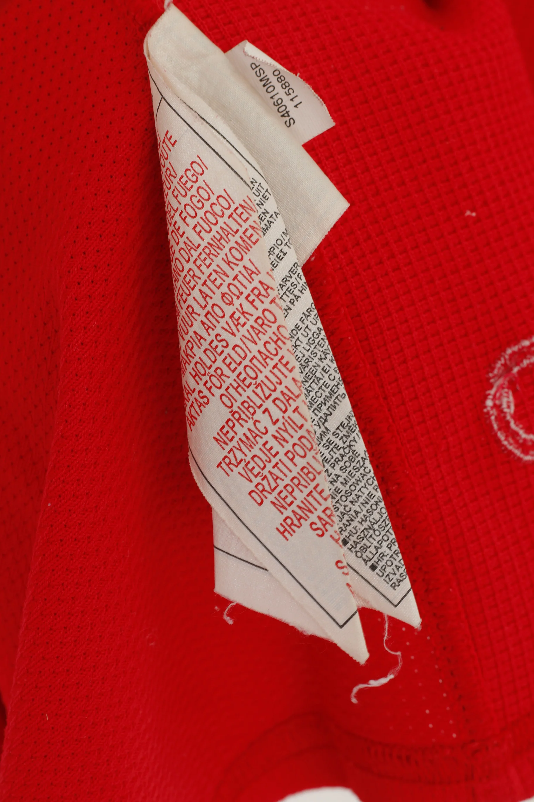 Nike Men M Shirt Red Team Sportia Simrishamn Football Vintage Jeraey Top - Image 5
