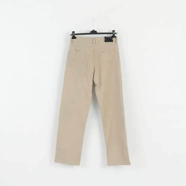 Hugo Boss Mens 32 / 32 Trousers Beige Cotton Arkansas Vintage Classic Pants - Image 6