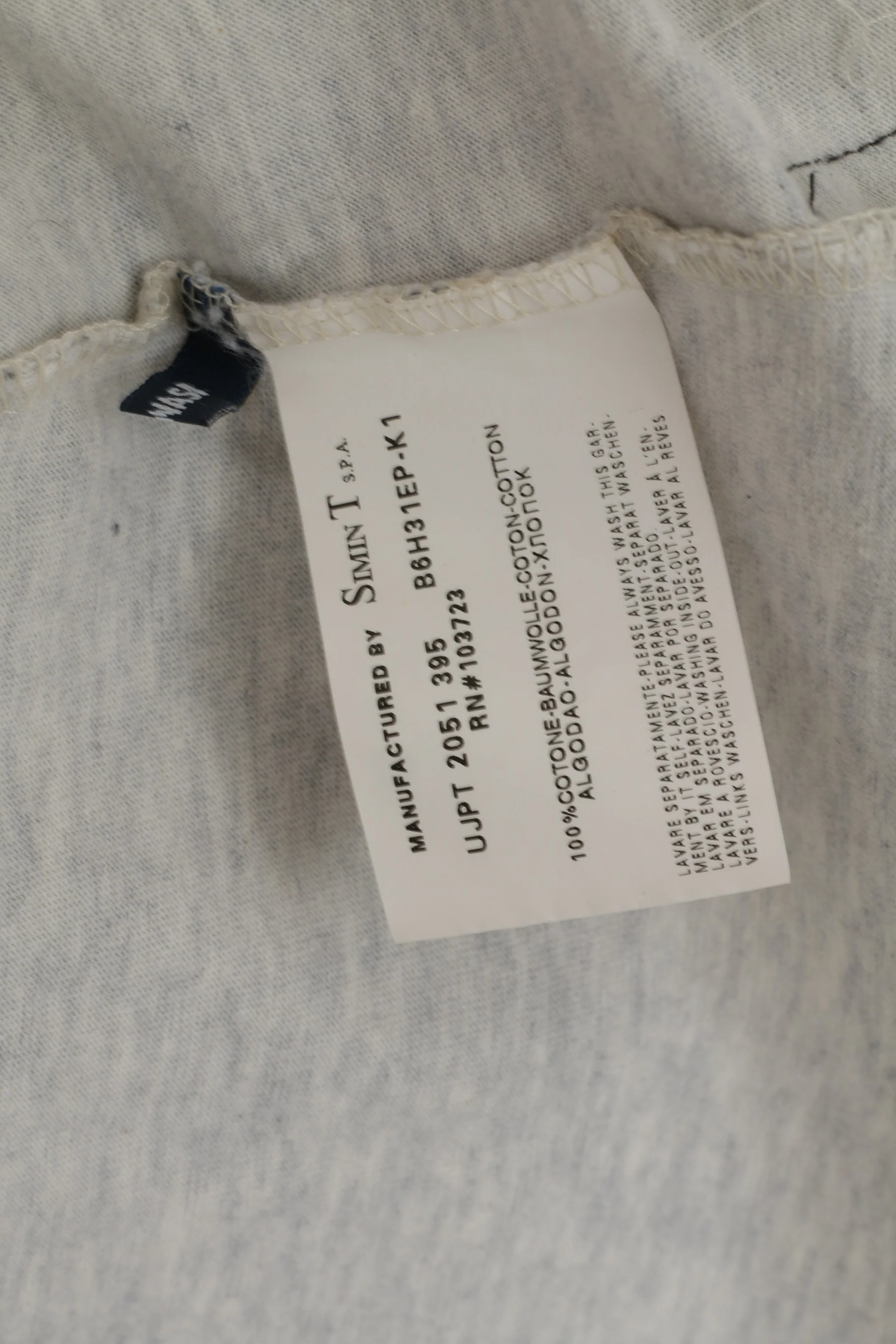 Armani Jeans Men L (S) Shirt Grey Graphic AJ Cotton Summer Crew Neck Top - Image 5