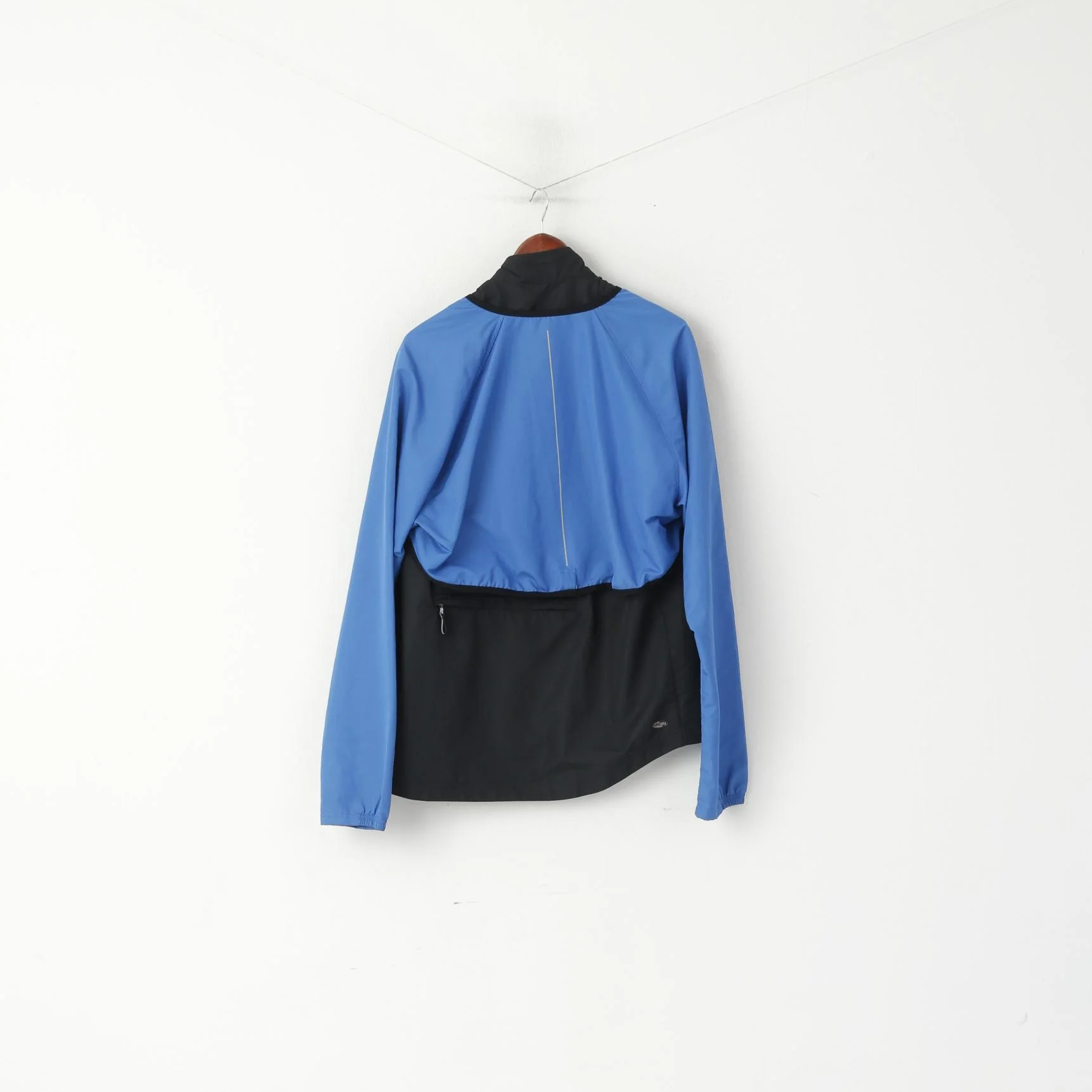 Adidas Men L Jacket Blue Run Removable Sleeves Reflective Activewear Top - Image 7