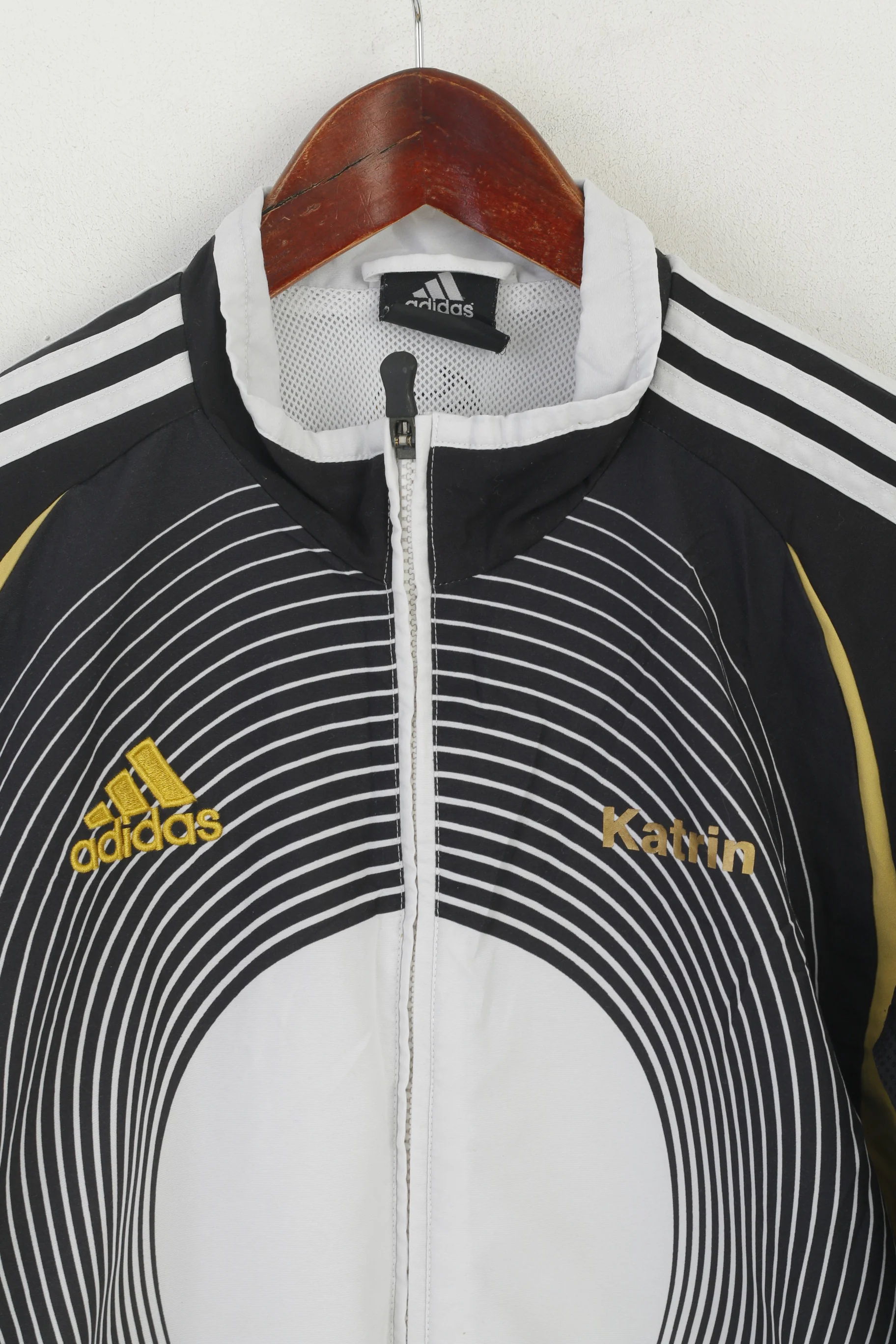 Adidas Women M 168 Jacket Black SV Bliesen Full Zipper Katrin Sportswear Top - Image 2