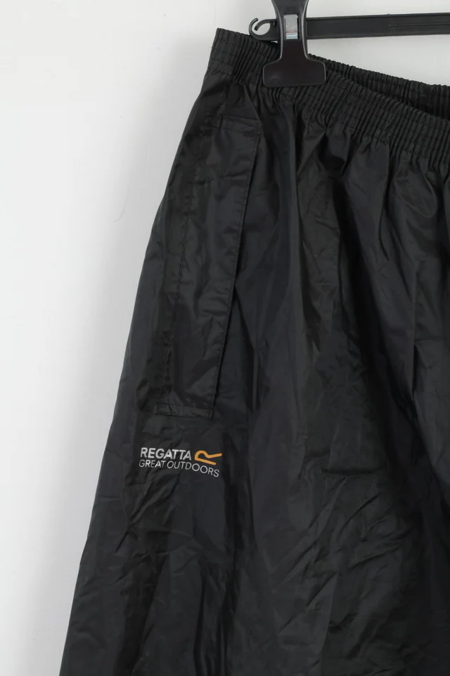 New Regatta Mens XXXL 62-64 Trousers Black Hydrafort Plus Size Outdoor Pants - Image 2