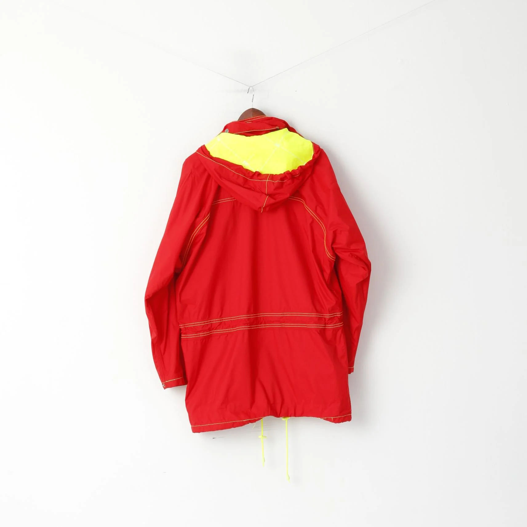 Helly Hansen Men L Jacket Red Outdoor Hooded Parka Full Zipper Sailing Top - Image 6