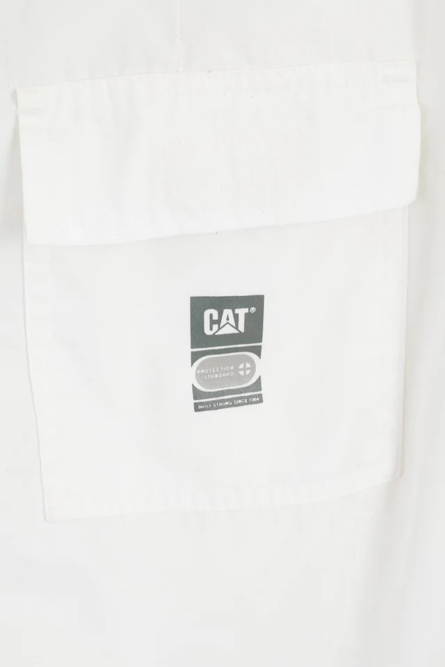 CAT Womens S Trousers White Castro Cotton Blend Lightweight Pants - Image 6
