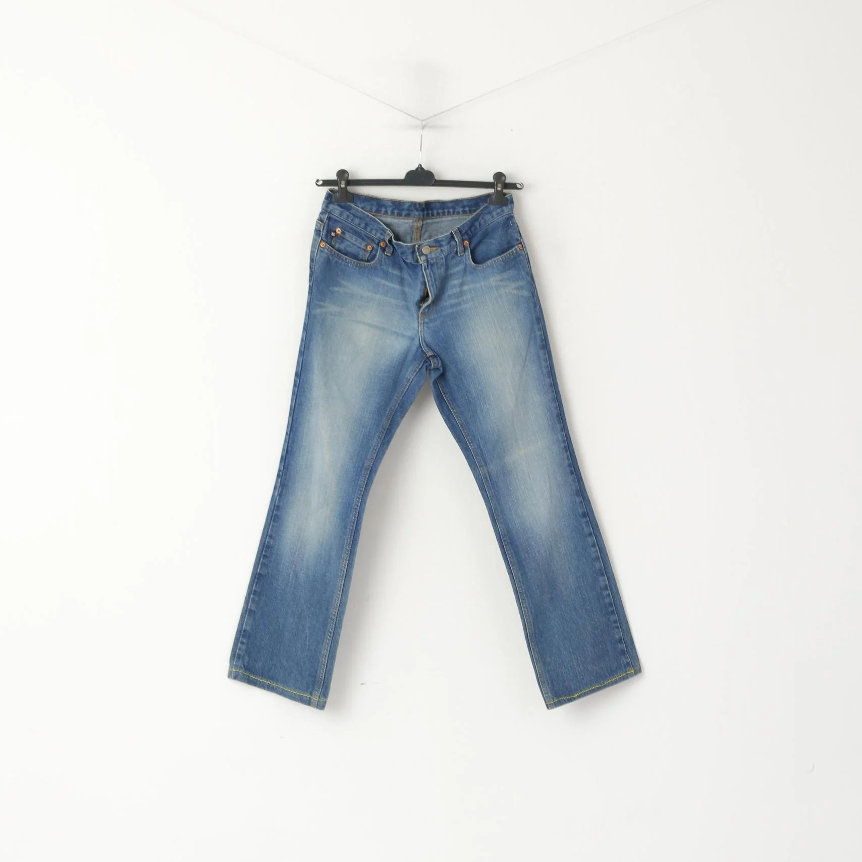Polo Jeans Ralph Lauren Women 8 Trousers Blue Cotton Classic Vintage Denim Pants