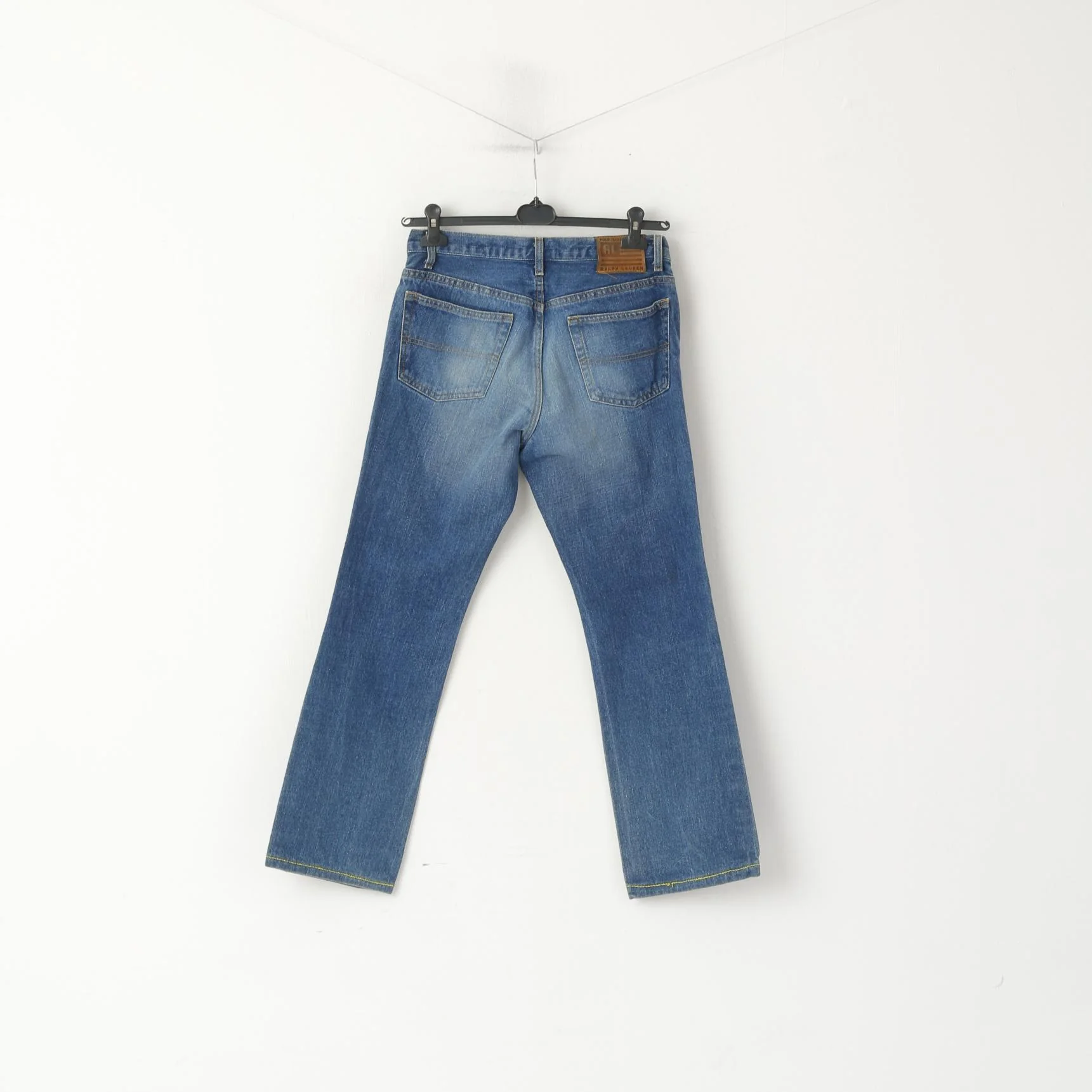 Polo Jeans Ralph Lauren Women 8 Trousers Blue Cotton Classic Vintage Denim Pants - Image 6