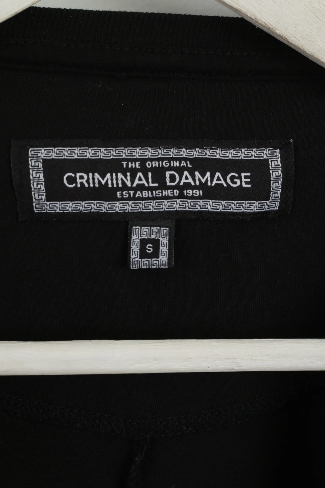 Criminal Damage Men S T-Shirt Black Cotton Mesh Sleeve Team Loser Top - Image 4