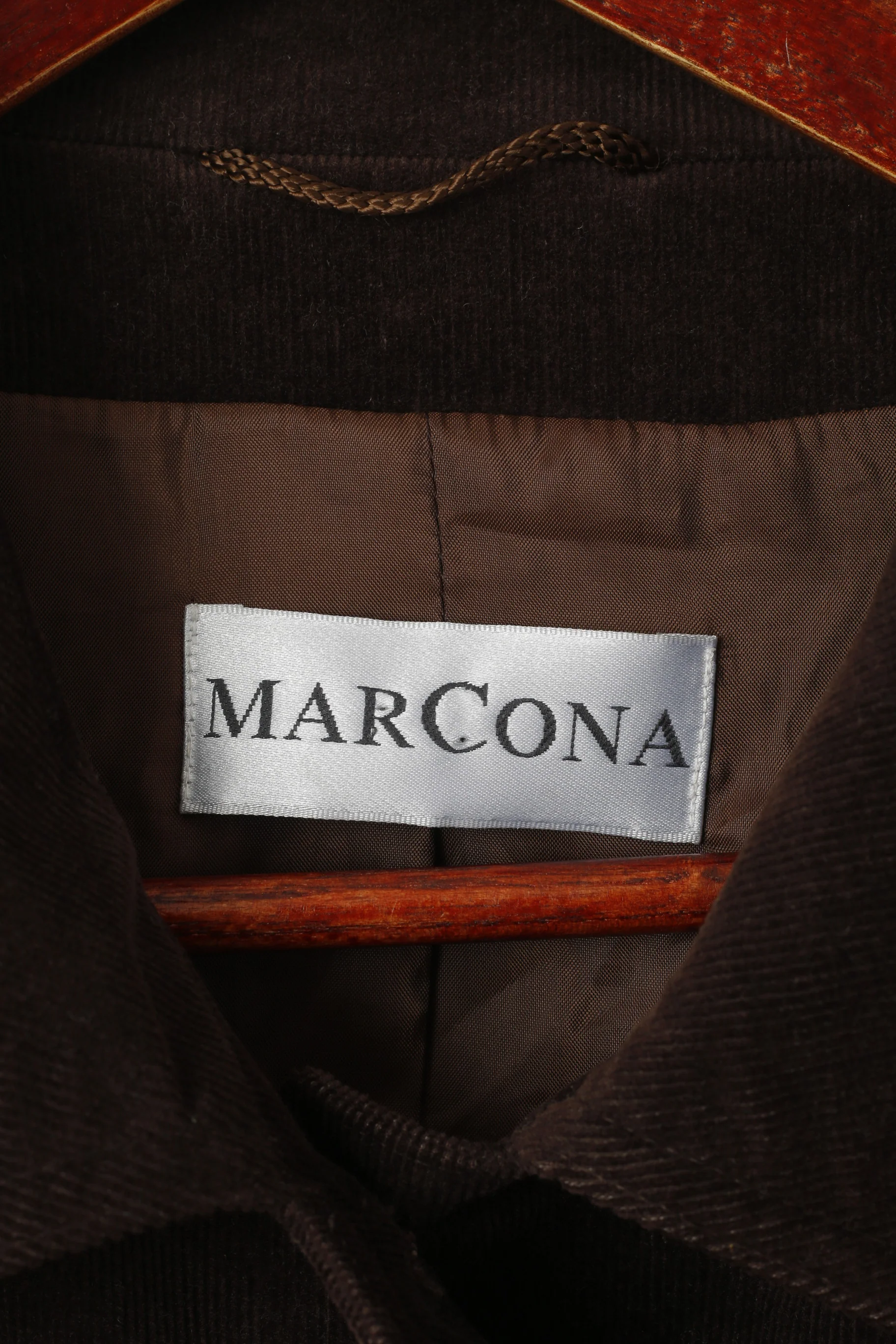Marcona Women 18 44 XL Blazer Brown Cotton Corduroy Classic Jacket - Image 4