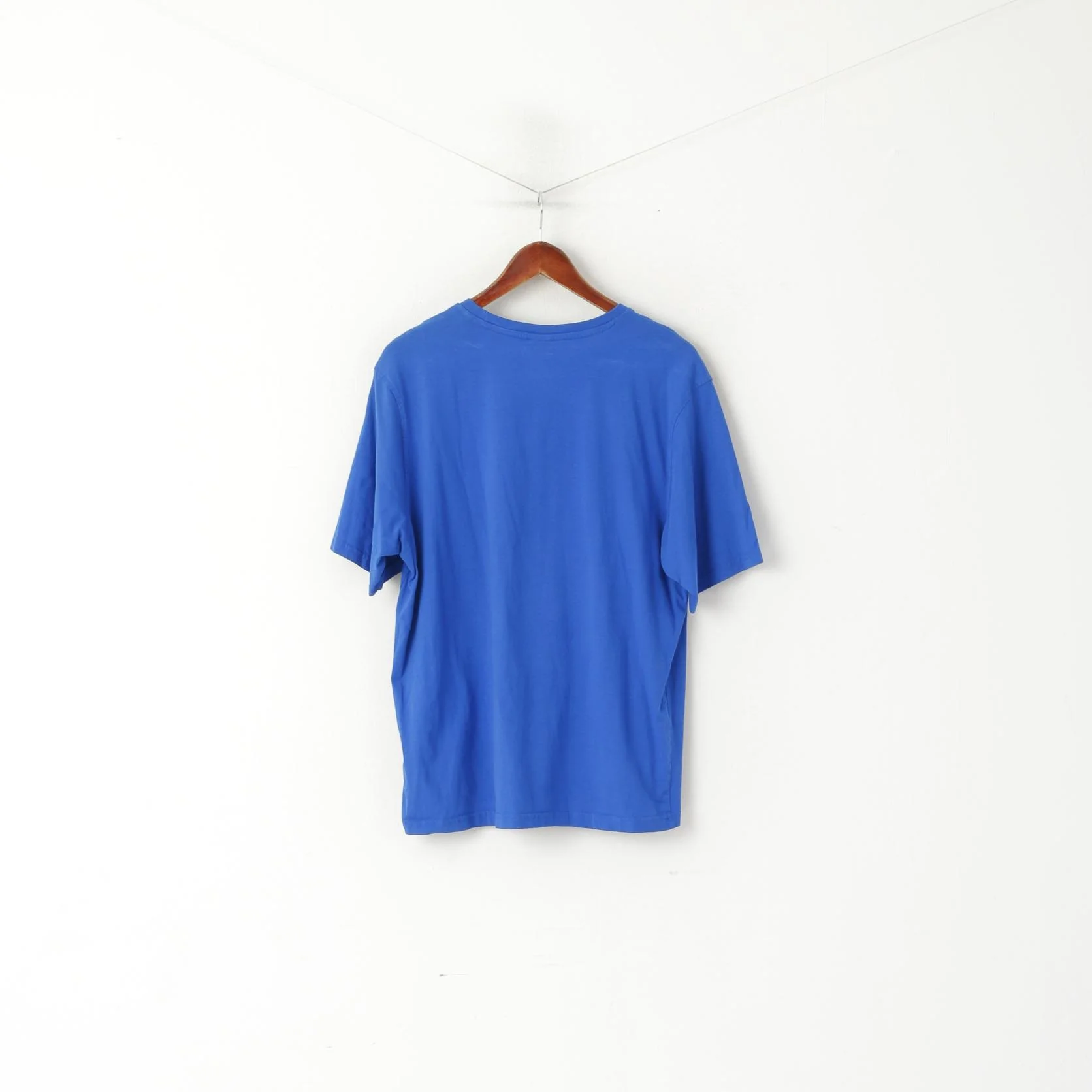 George Superman Men XL Shirt Blue Cotton Graphic Crew Neck Stretch Top - Image 5