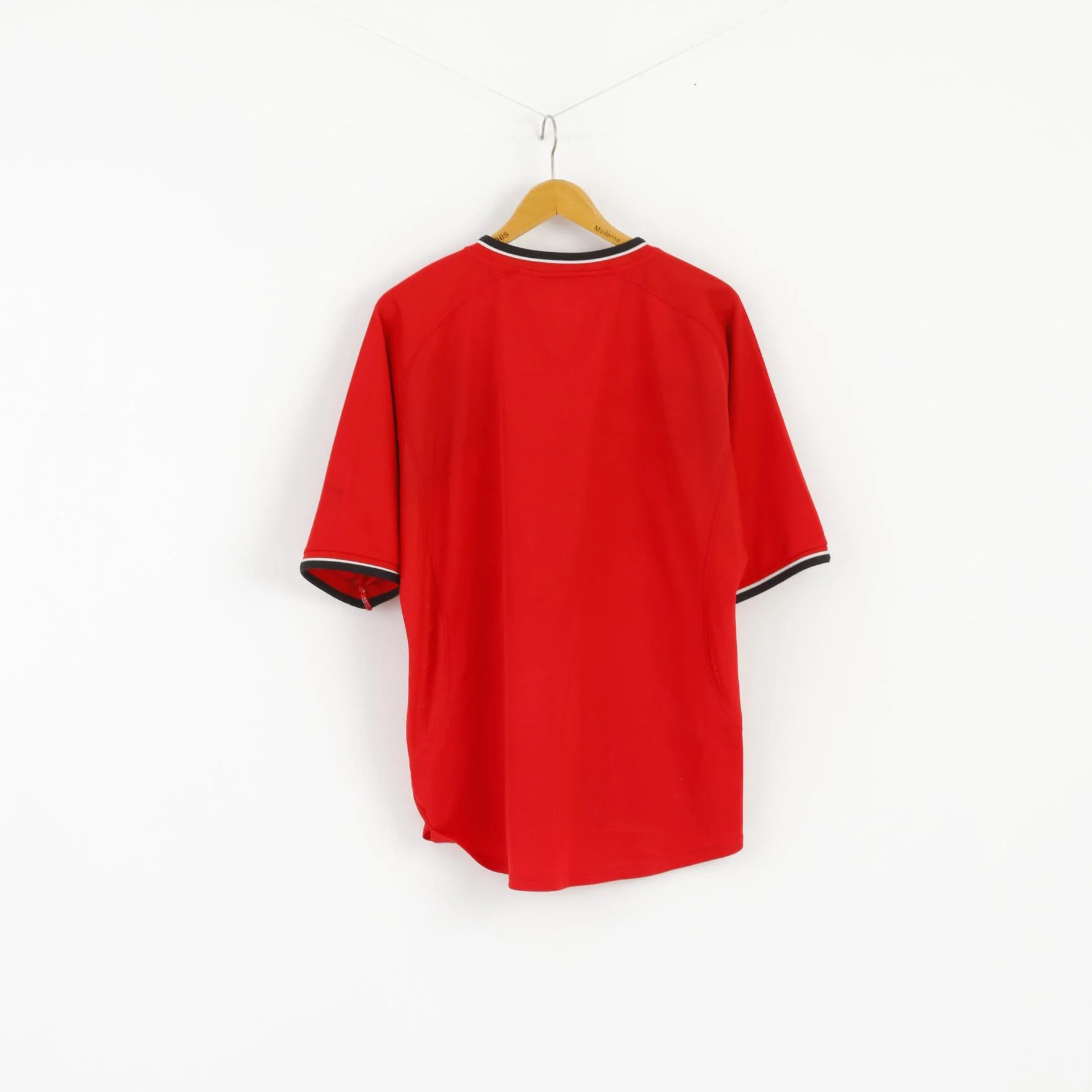 Umbro Men XL Shirt Red Manchester United Football Vintage Jersey Top - Image 5