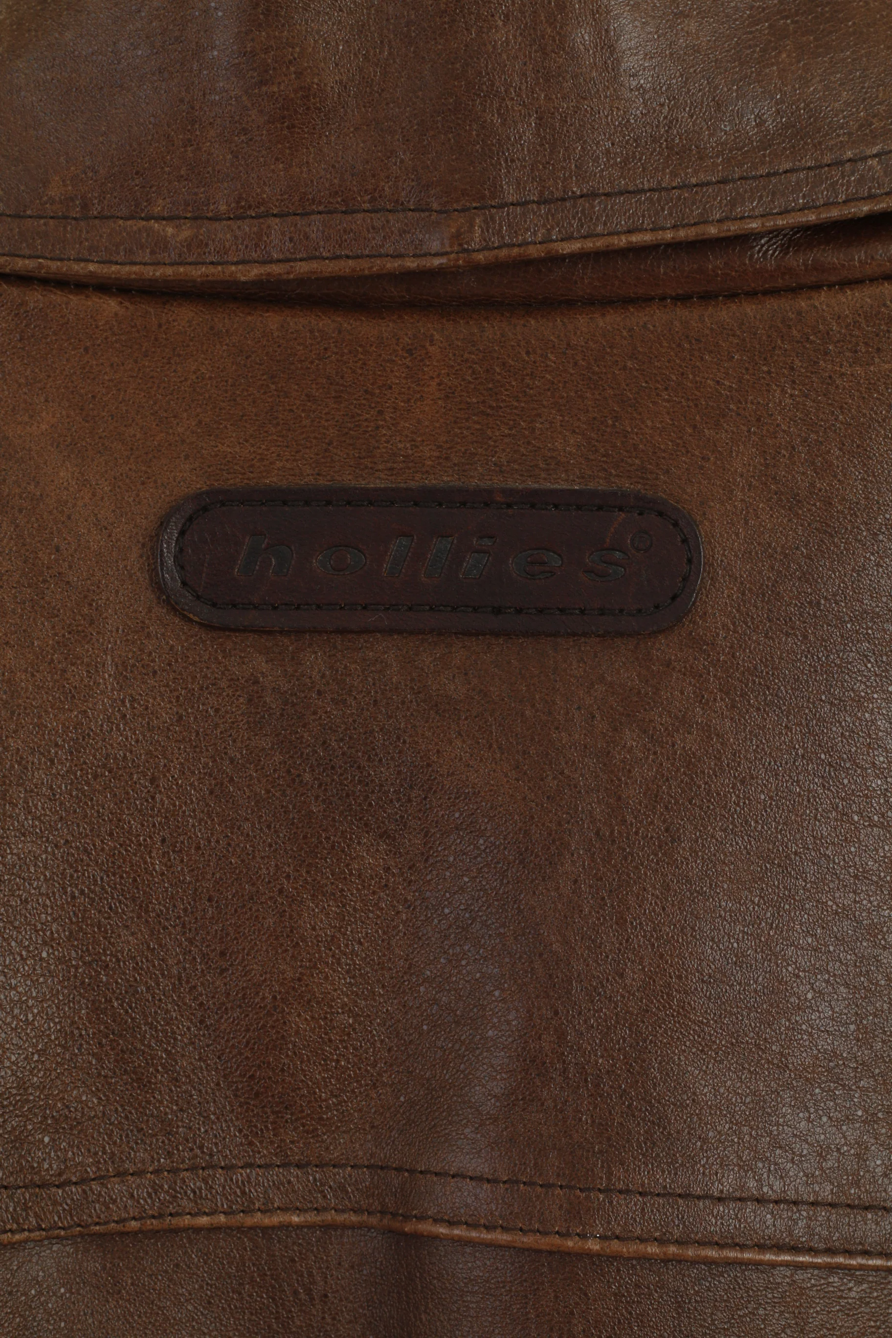 Hollies Women S Jacket Brown Pig Leather Vintage Biker Heavy Casual Top - Image 7