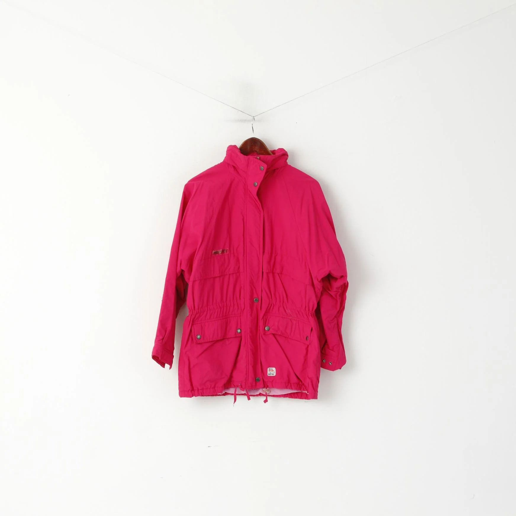Elho Women 38 M Jacket Vintage Amaranth Gore Tex Waterproof '90 Anorak Coat