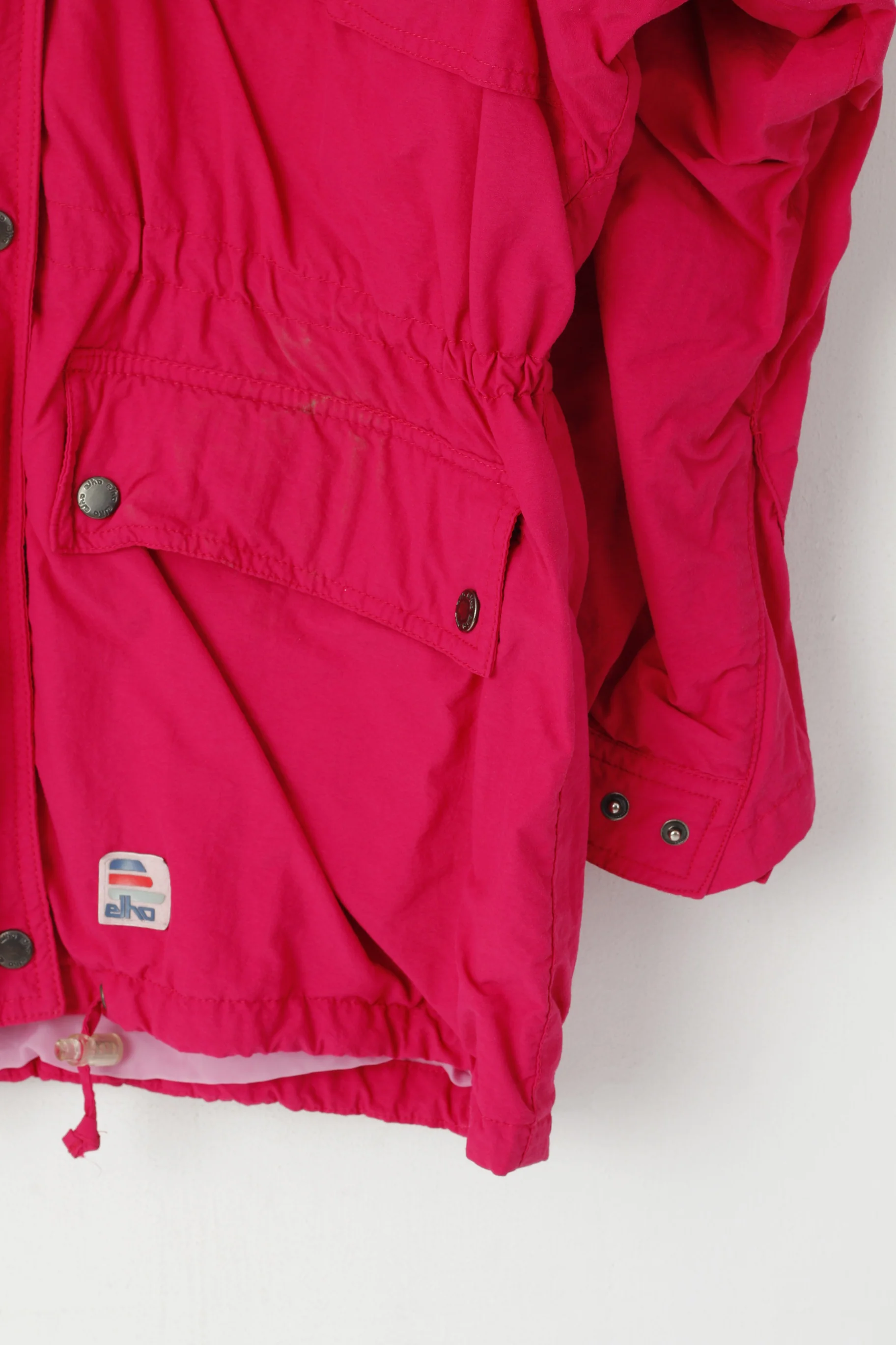 Elho Women 38 M Jacket Vintage Amaranth Gore Tex Waterproof '90 Anorak Coat - Image 3